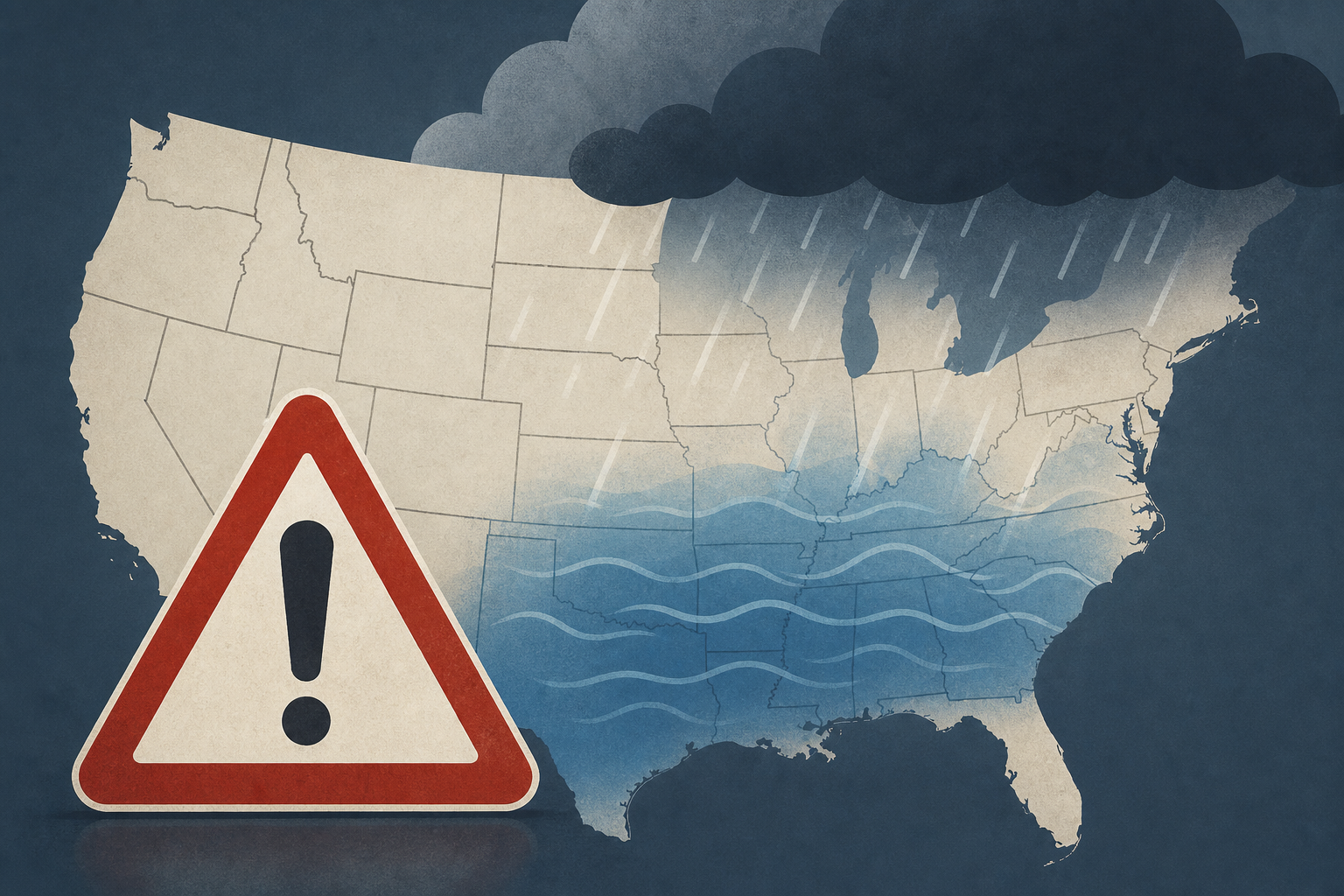 Flash flood threats issued across Heartland, South one day after devastating flooding