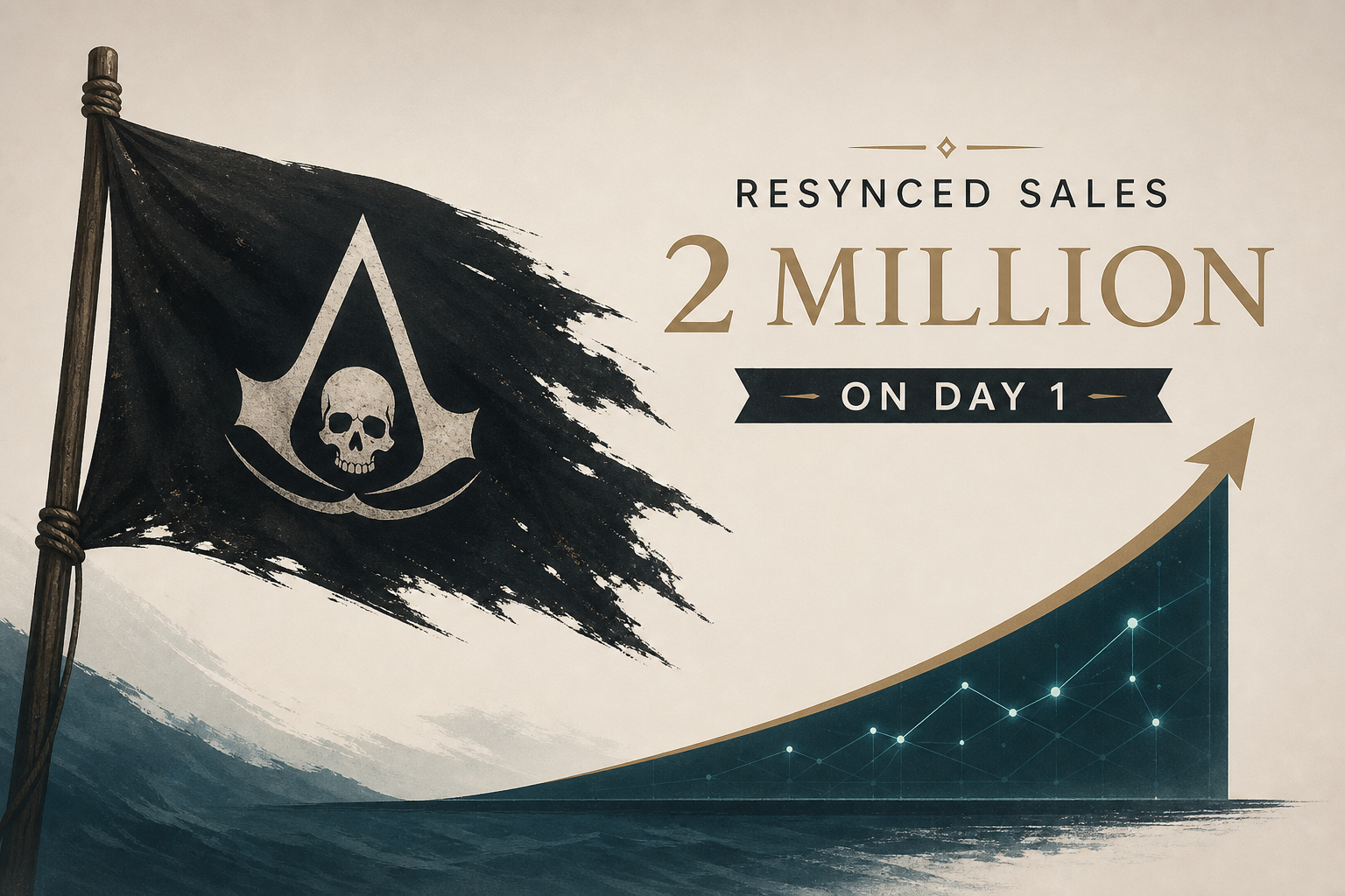 Assassin's Creed Black Flag Resynced Sales Reach 2 Million on Day 1