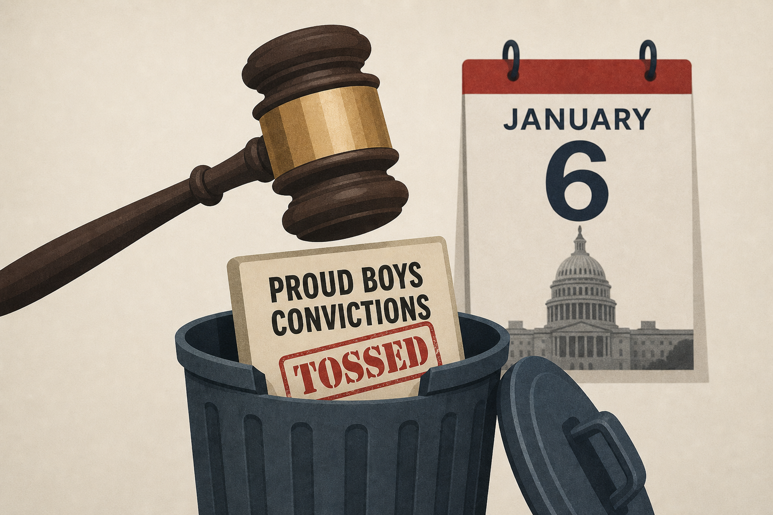 Judge tosses remaining Jan. 6 Proud Boys convictions after DOJ request