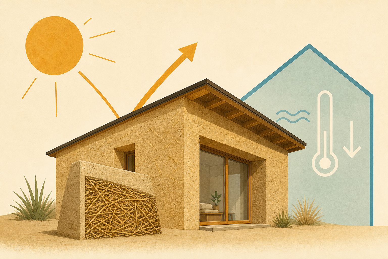 We Built Our Texas Home Out of Sand and Straw-and We Rarely Need AC
