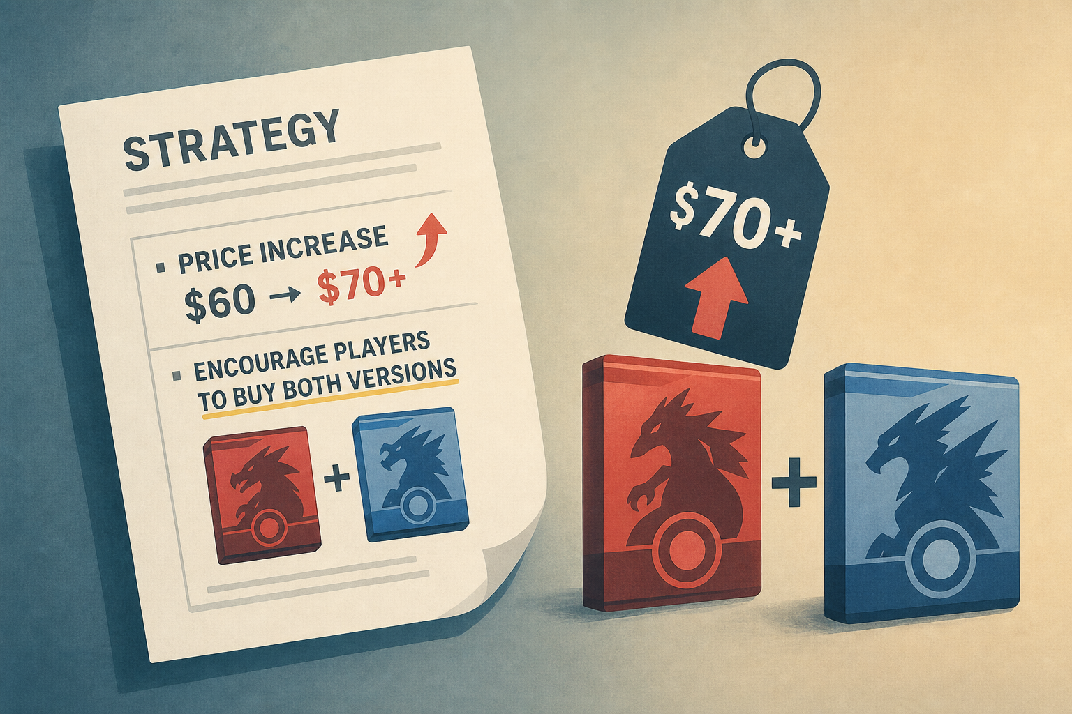 Pokemon Company document shows wanting to increase price from $60, encouraging people to buy both versions