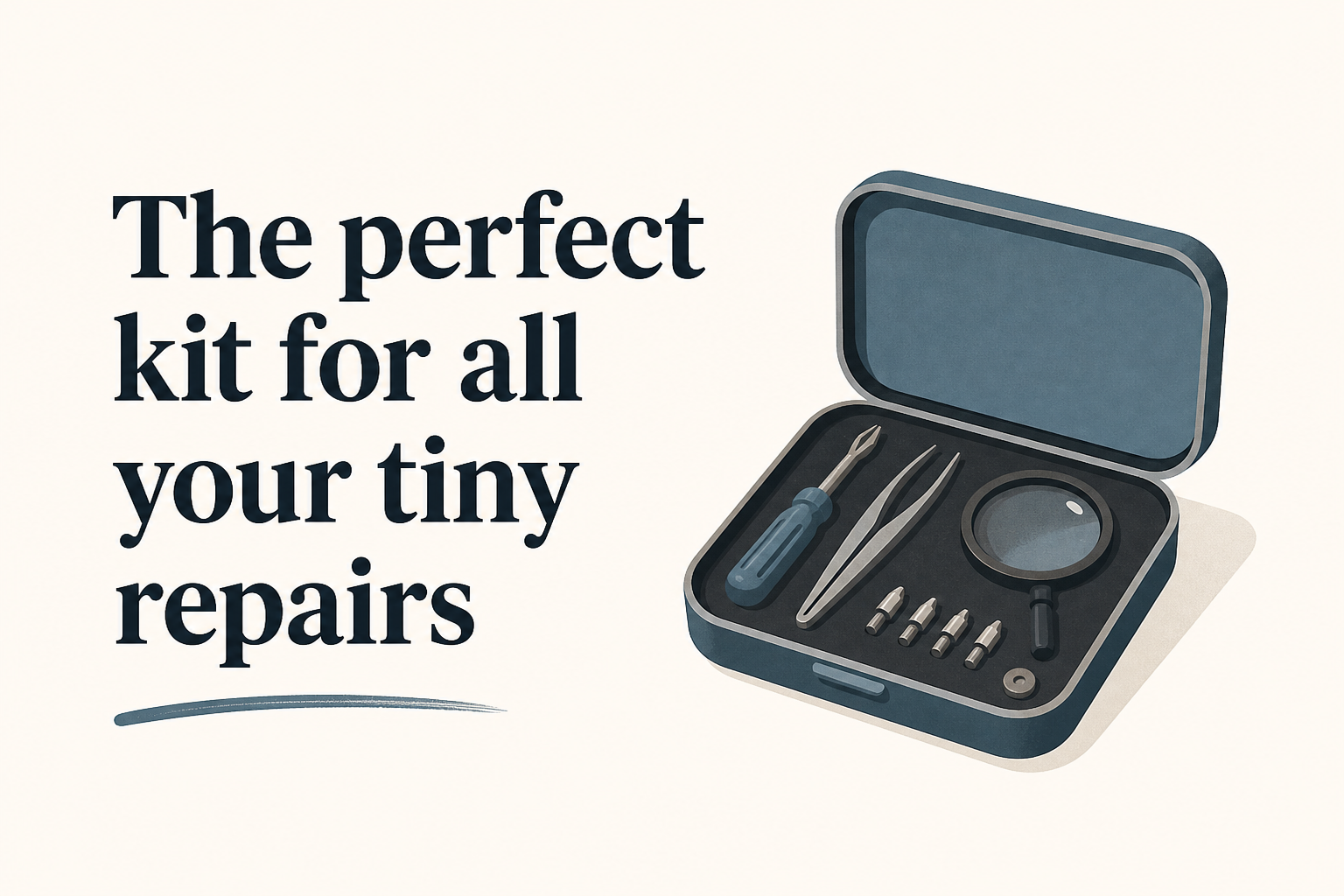The perfect kit for all your tiny repairs