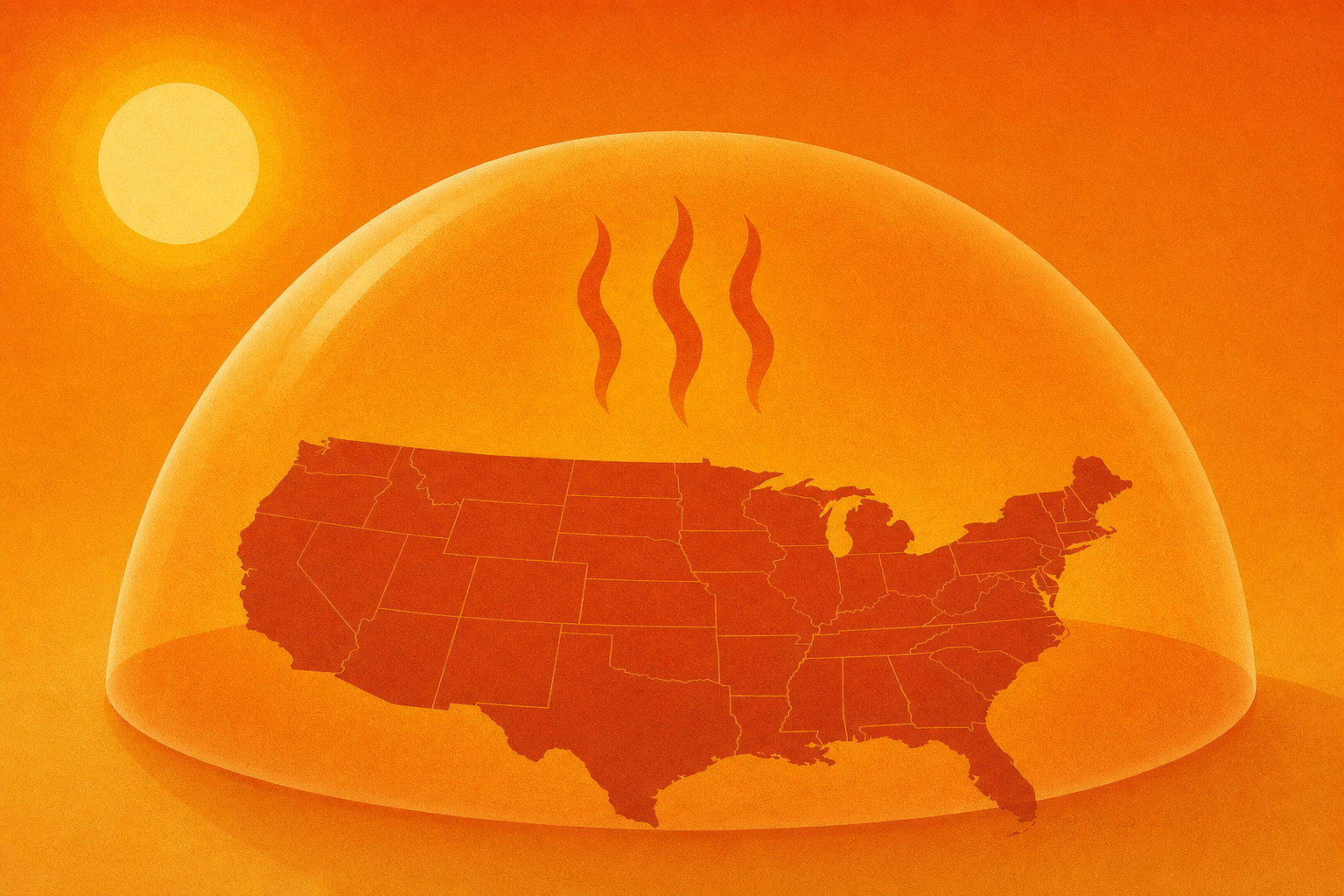Heat dome will bring widespread stifling heat, dangerous conditions to much of the US