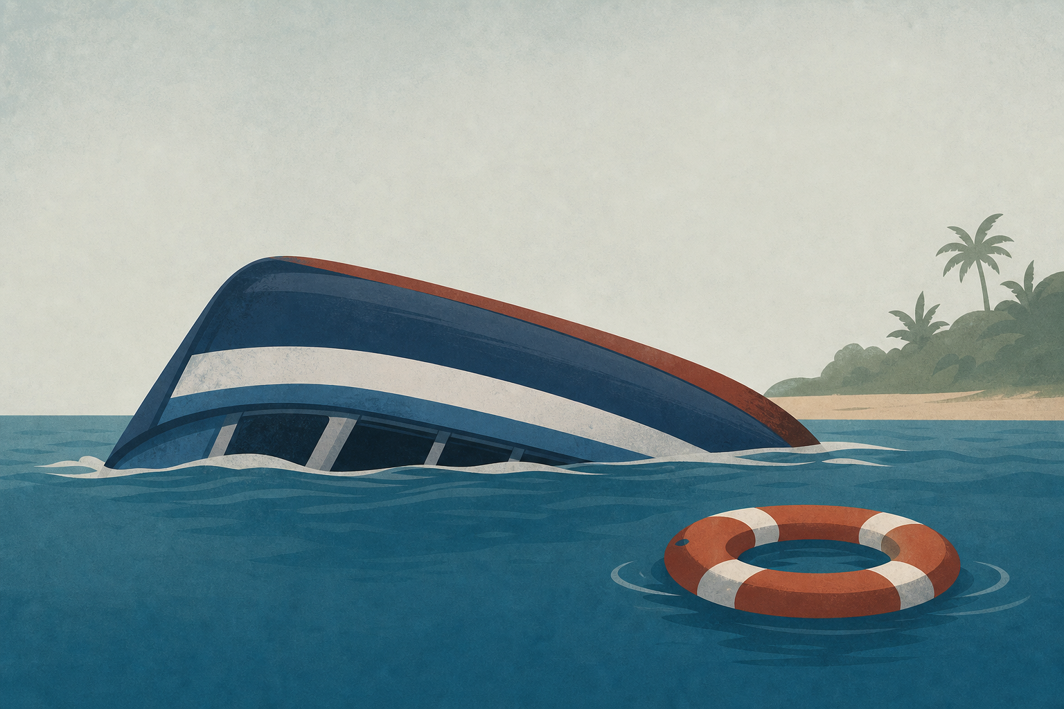 A boat capsizes in southern Vietnam and kills 15 tourists not far from shore