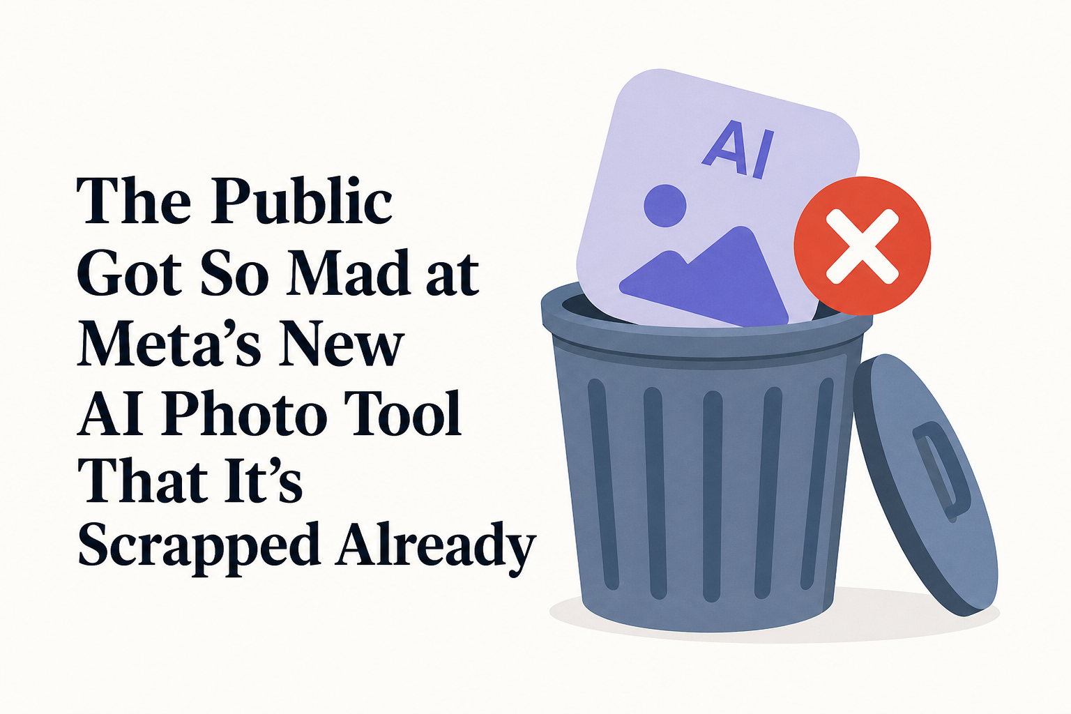 The Public Got So Mad at Meta’s New AI Photo Tool That It’s Scrapped Already