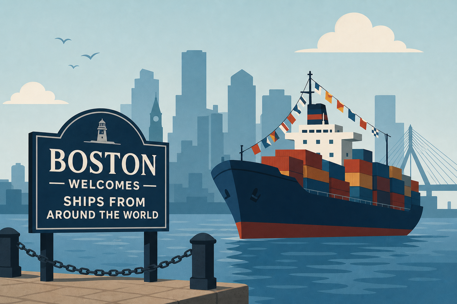 Boston welcomes ships from around the world