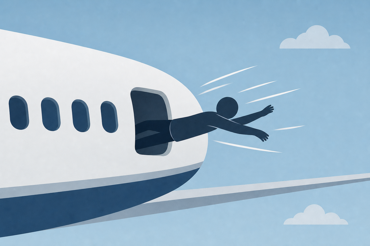 Passenger injured after being partially sucked out of plane after takeoff