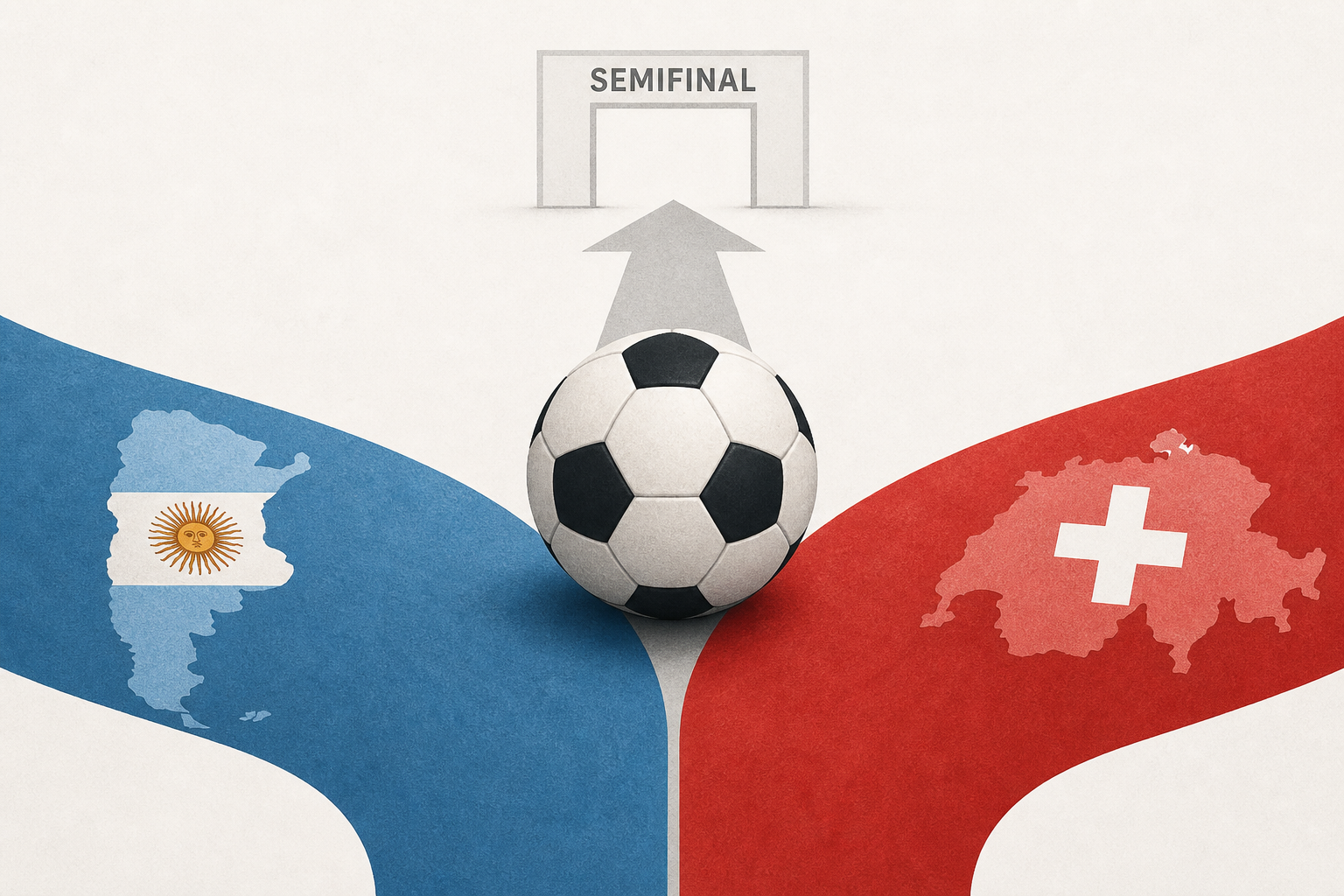 Lionel Messi and Argentina facing Switzerland for the right to play England in the World Cup semifinal