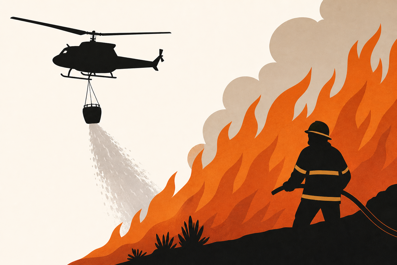 Firefighters and helicopters battle deadly wildfires in Spain