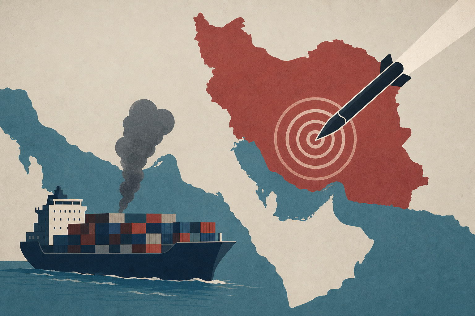 US launches new strikes on Iran after container ship hit in Hormuz