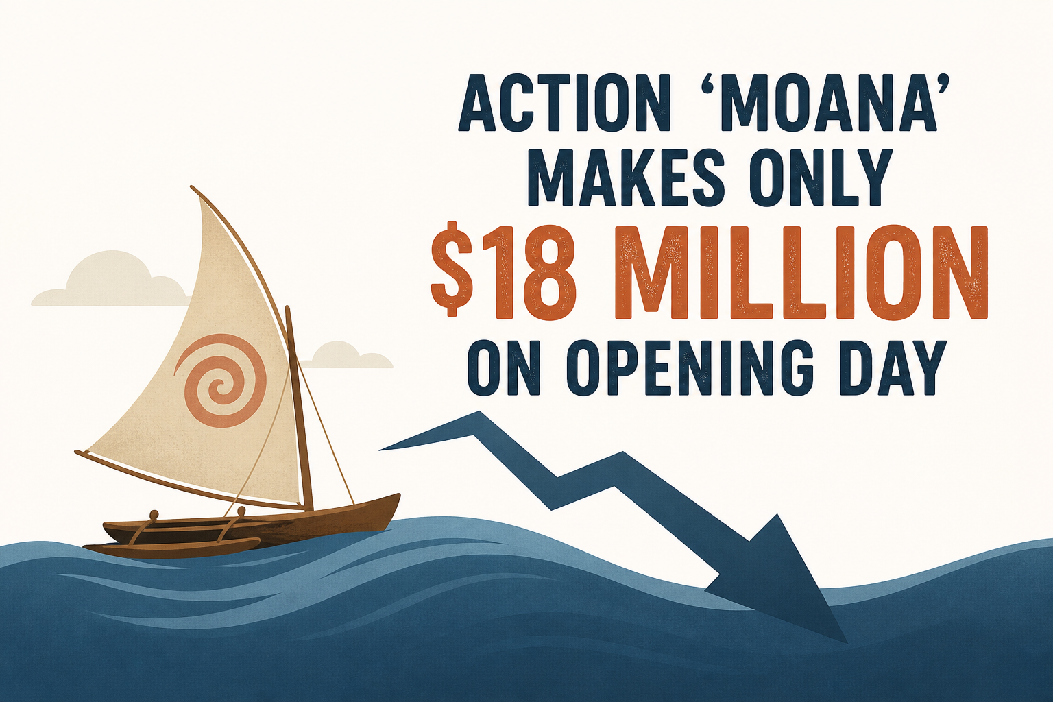 Action 'Moana' Makes Only $18 Million on Opening Day