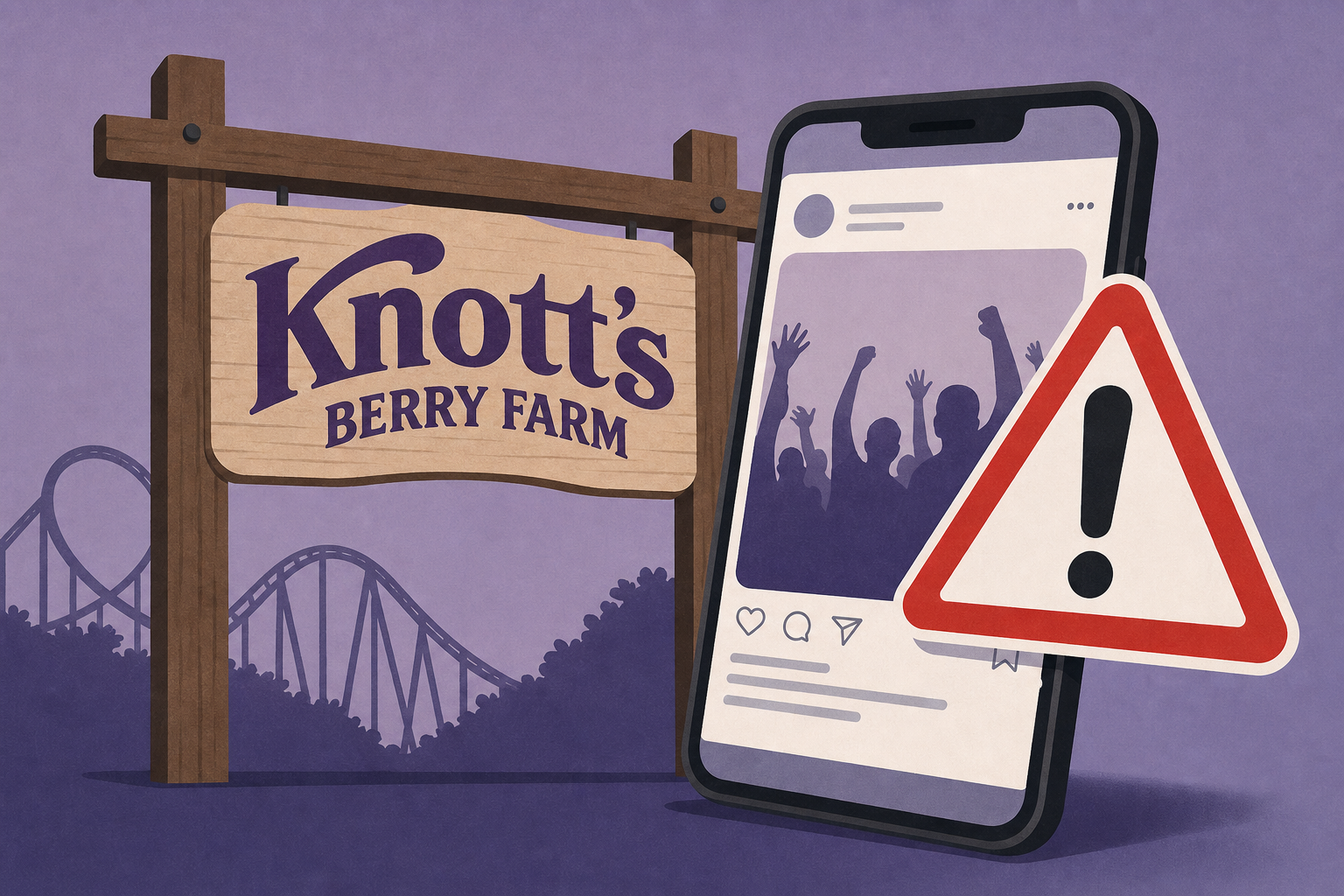 Knott's Berry Farm social media takeover event sparks police warning