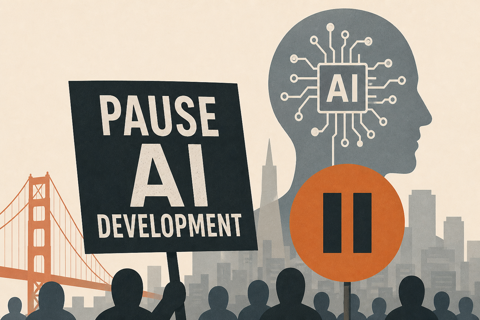AI protesters march through S.F. to demand development pause