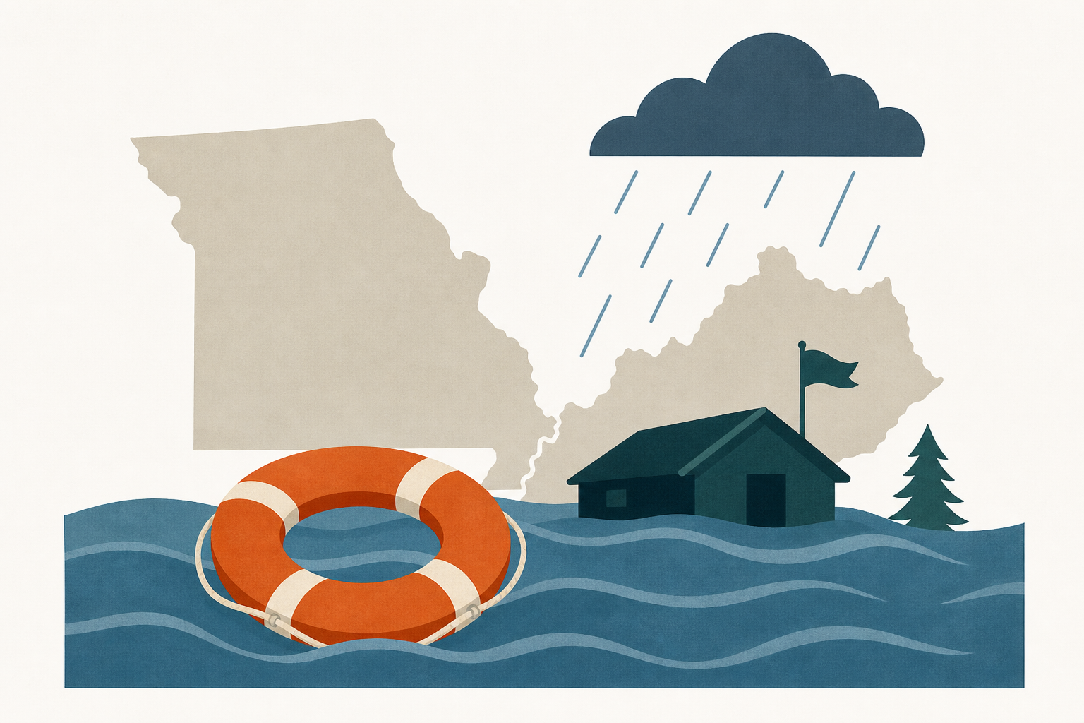 200 campers rescued as flooding hits Missouri, Kentucky : NPR