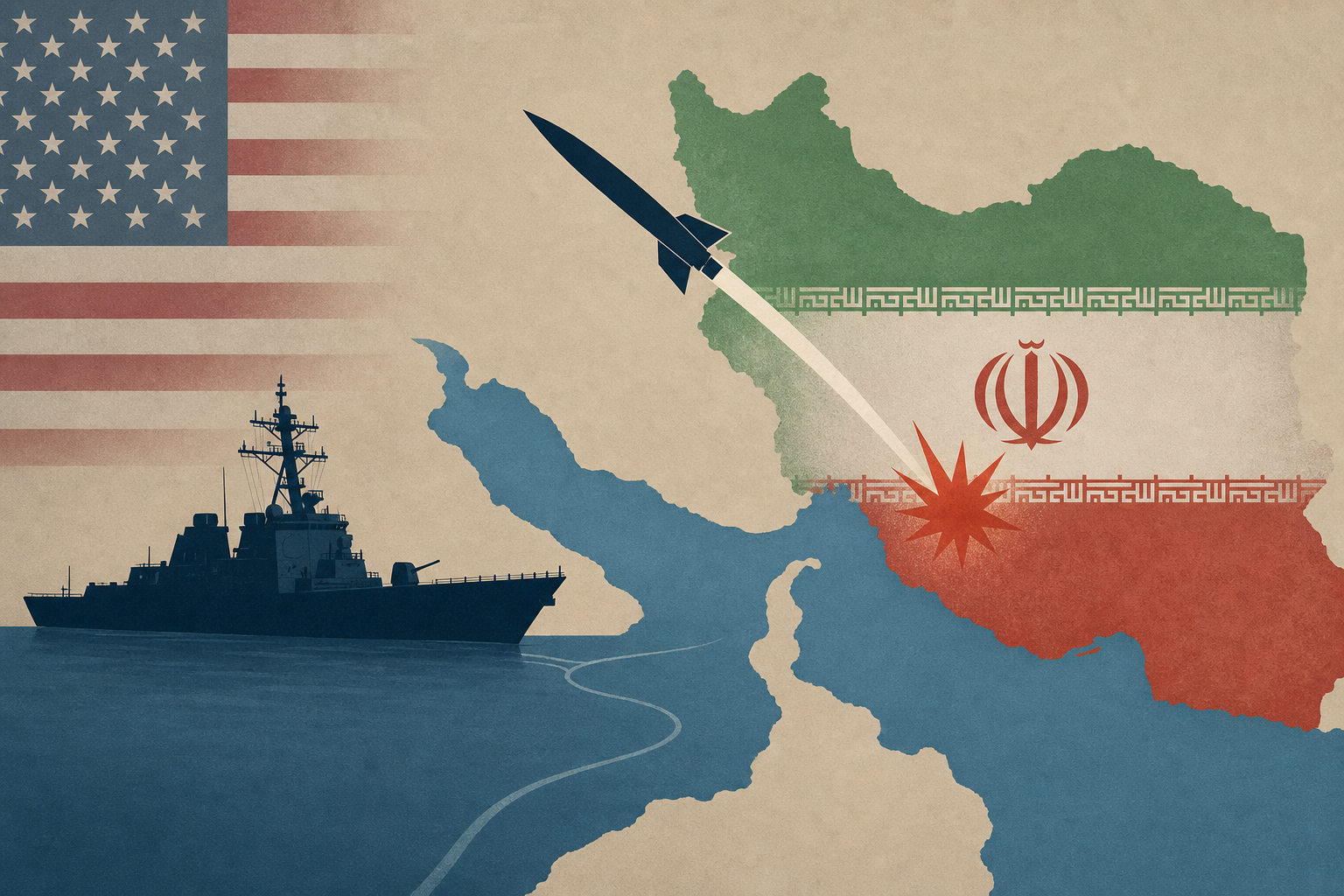 US military says it is striking Iran in response to attack on civilian vessel in Strait of Hormuz