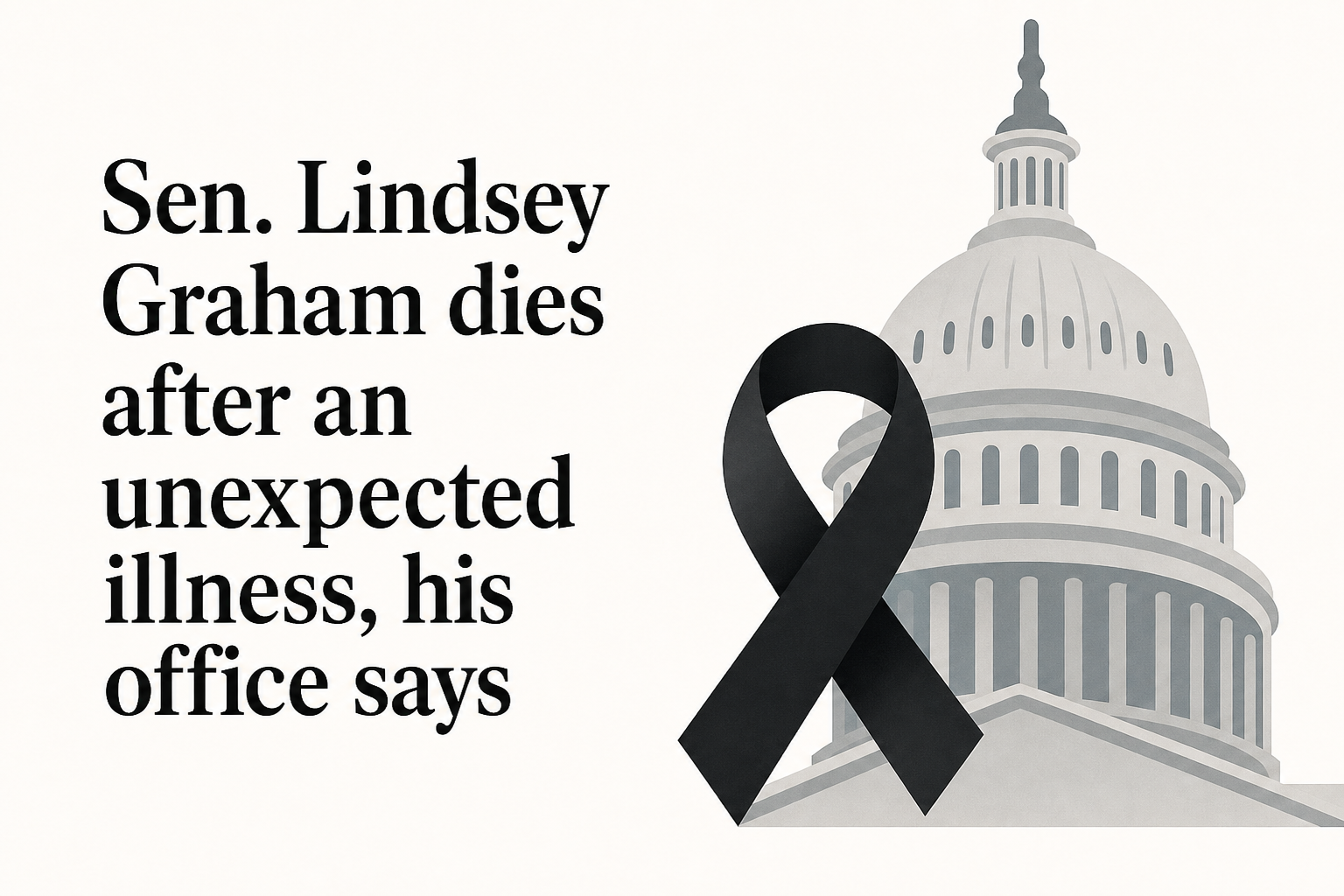 Sen. Lindsey Graham dies after an unexpected illness, his office says