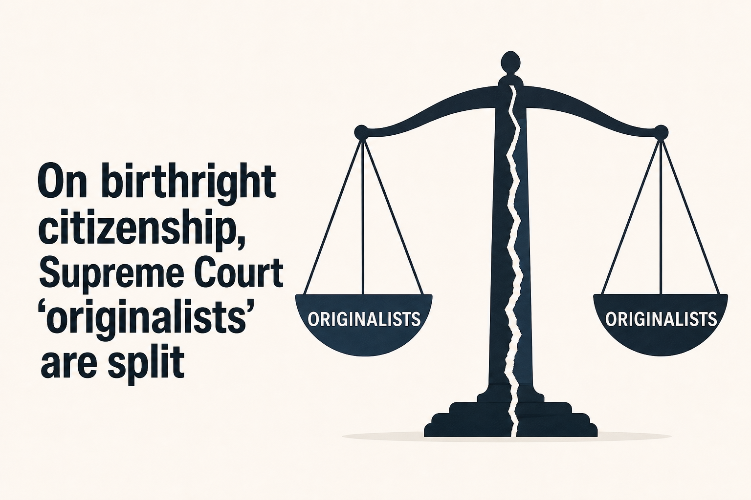 On birthright citizenship, Supreme Court 'originalists' are split