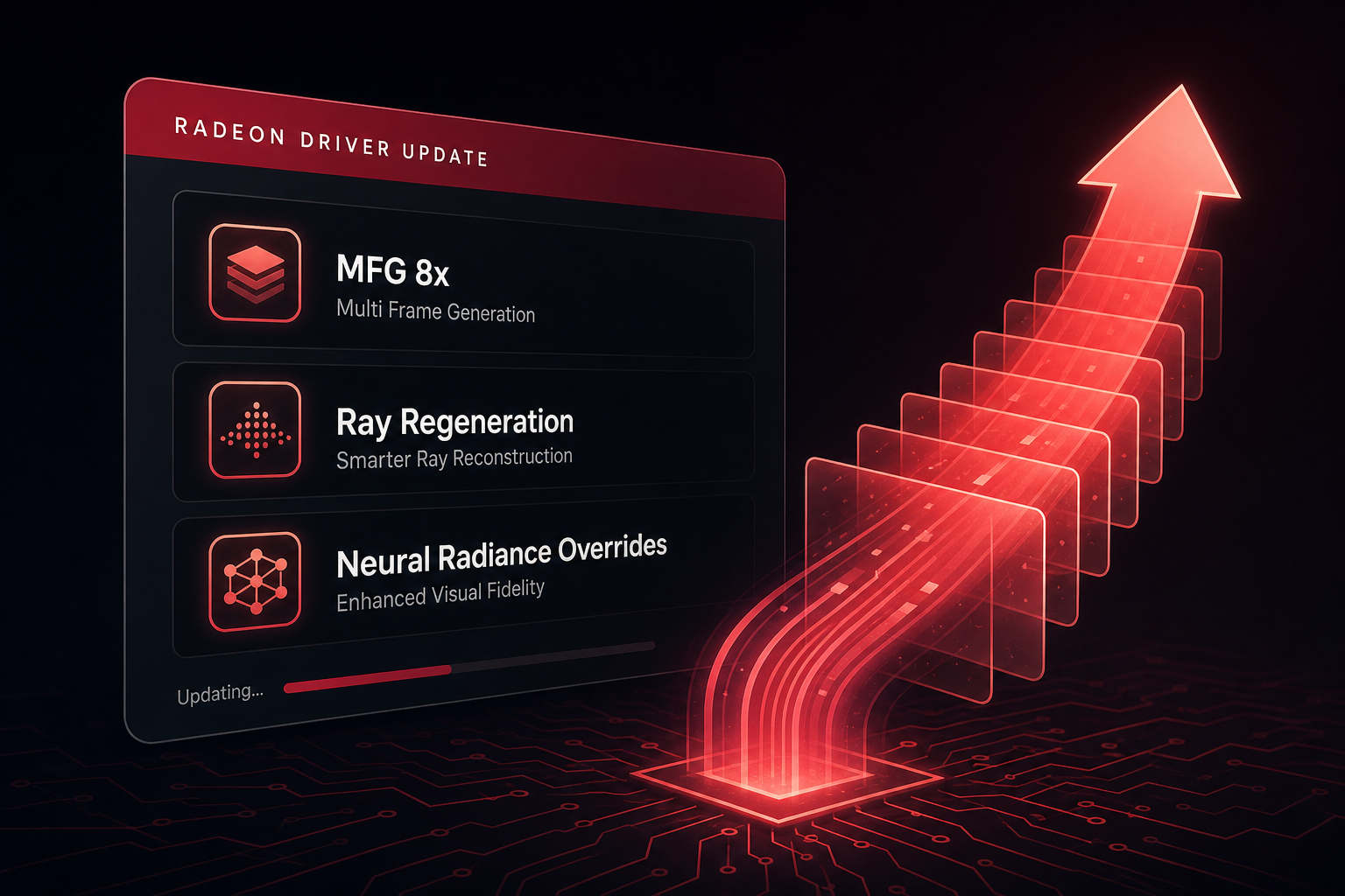 AMD Radeon Drivers Silently Add Multi Frame Generation "MFG 8x", Ray Regeneration, and Neural Radiance Overrides, Hinting At A Bigger FSR Push