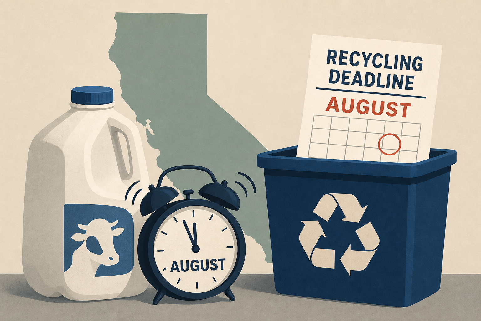 California's dairy industry panics over August recycling deadline