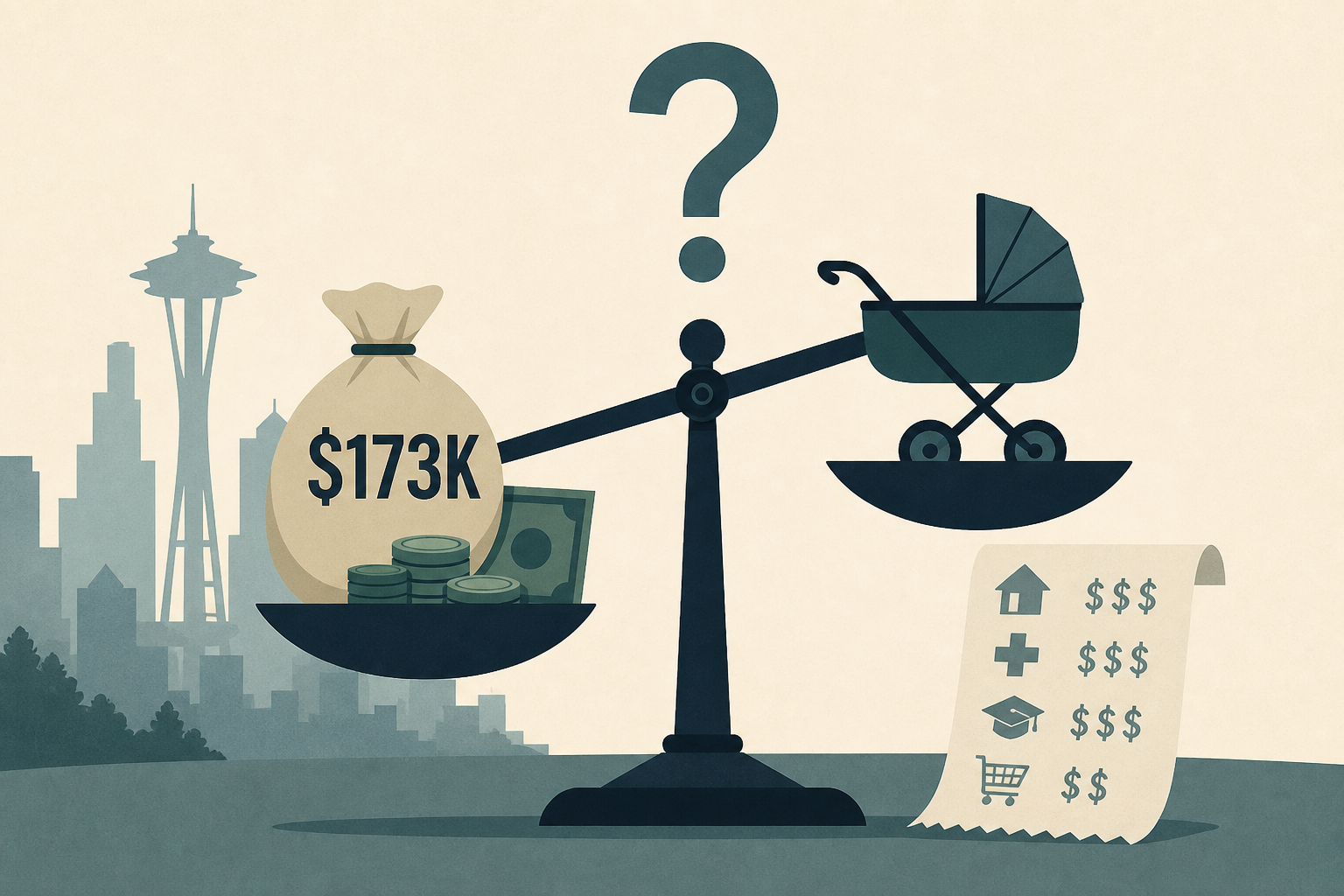 Seattle couple making $173K unsure having children is financially doable