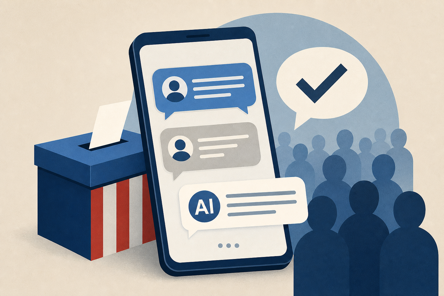 Political campaigns turn to AI tools to text, engage voters : NPR
