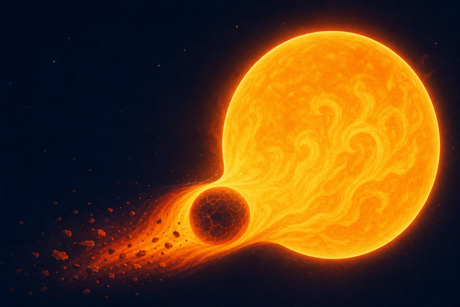 This star just ate a planet, and it’s not done yet