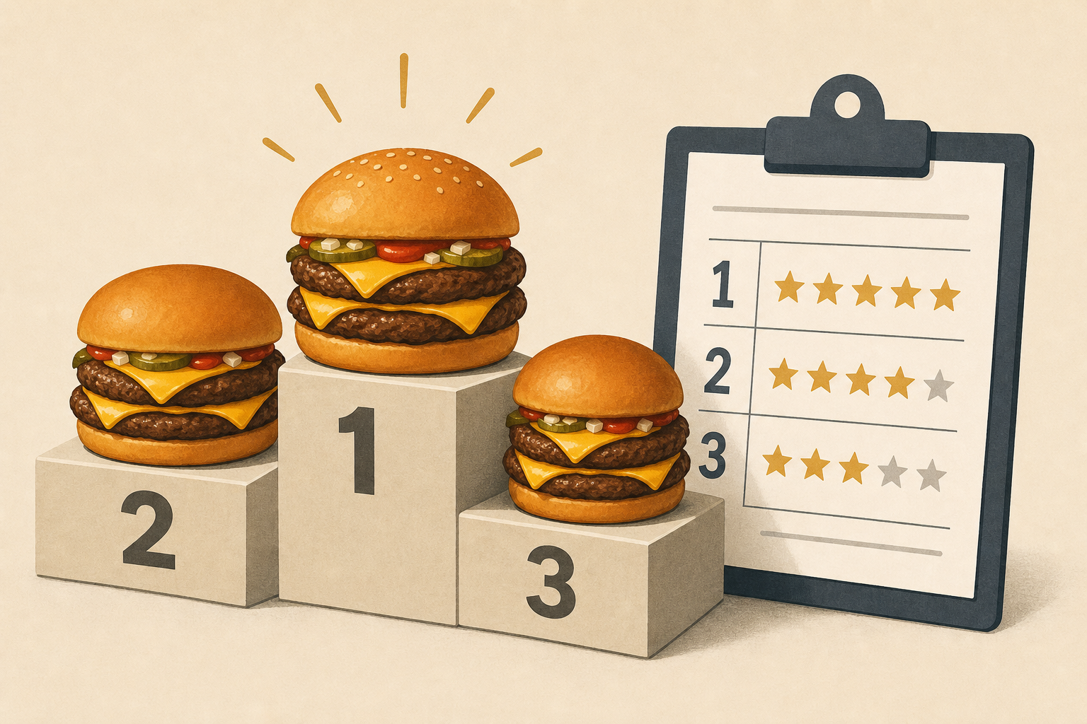 Food Double Cheeseburgers and Ranked Them