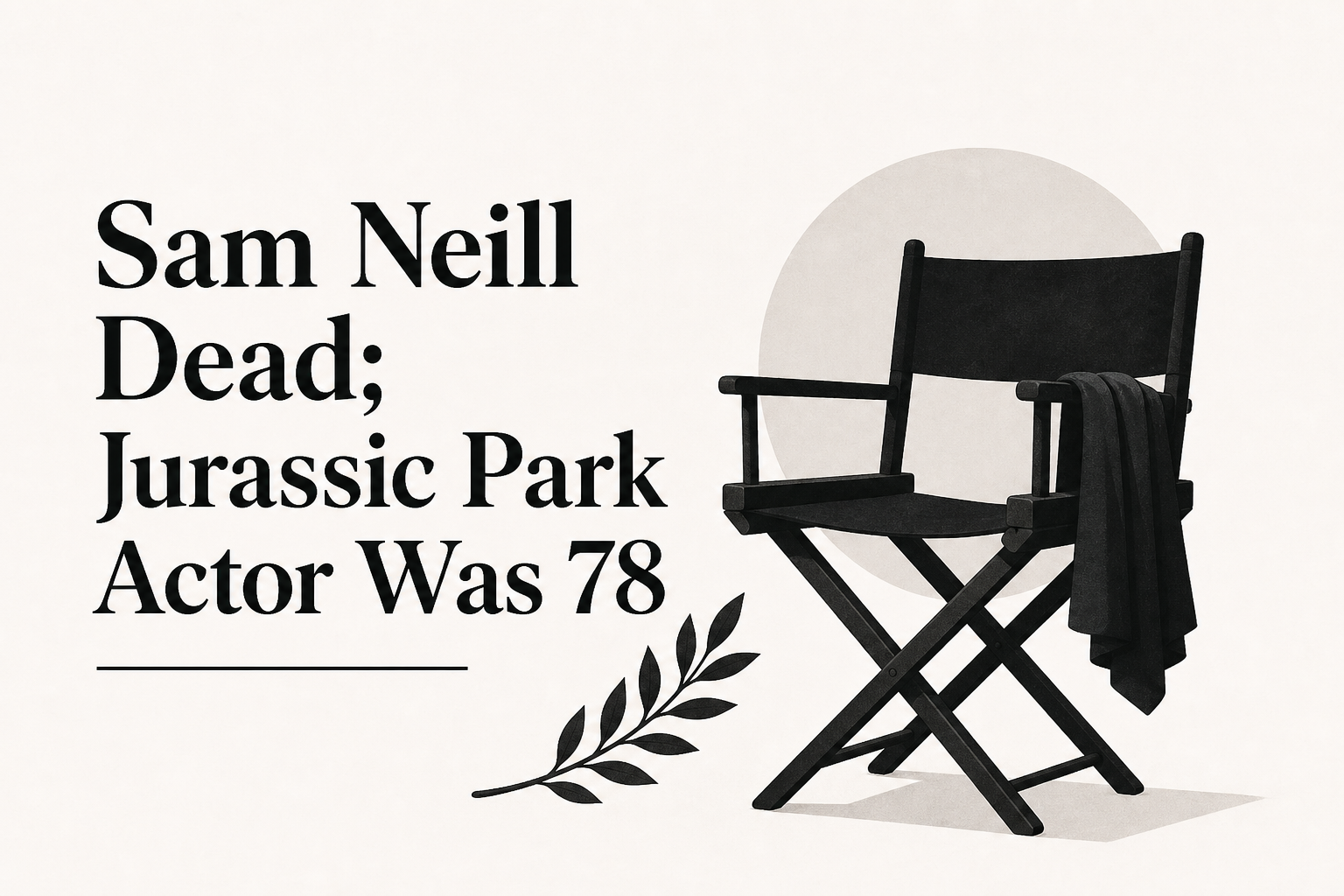 Sam Neill Dead; Jurassic Park Actor Was 78