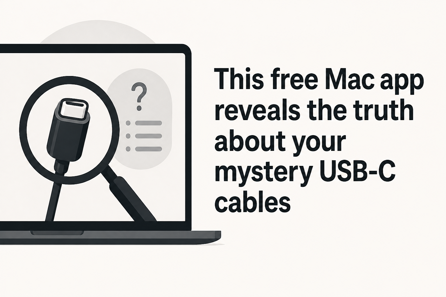 This free Mac app reveals the truth about your mystery USB-C cables
