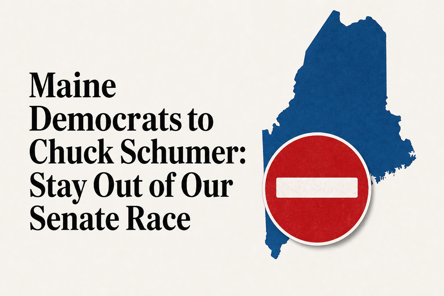 Maine Democrats to Chuck Schumer: Stay Out of Our Senate Race