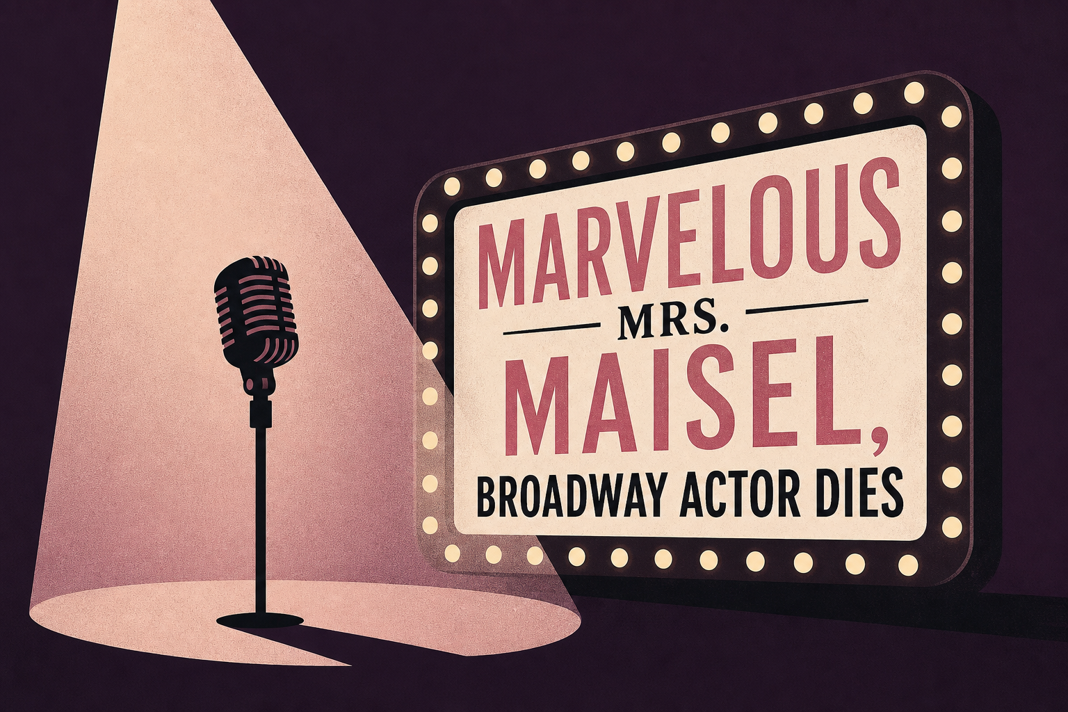 'Marvelous Mrs. Maisel,' Broadway actor dies