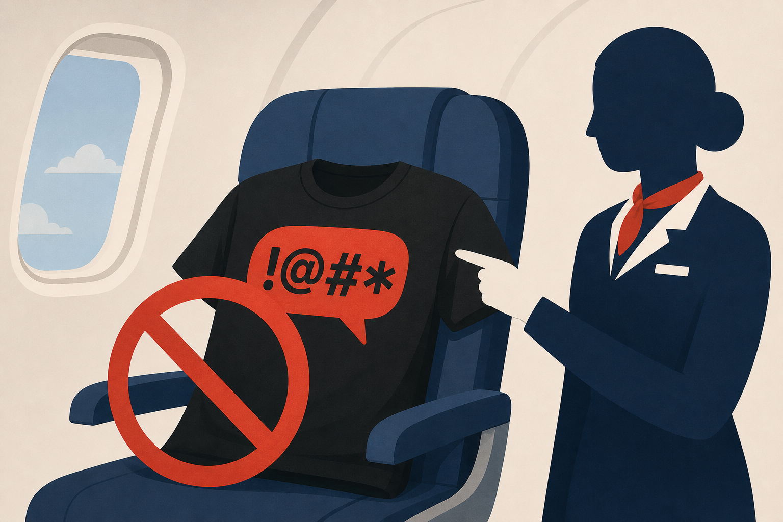 N.J. man says he was almost kicked off plane after flight attendant found shirt offensive