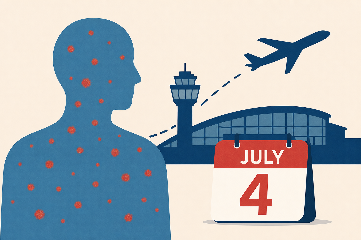 Person with measles traveled through Philadelphia International Airport on Fourth of July, officials say