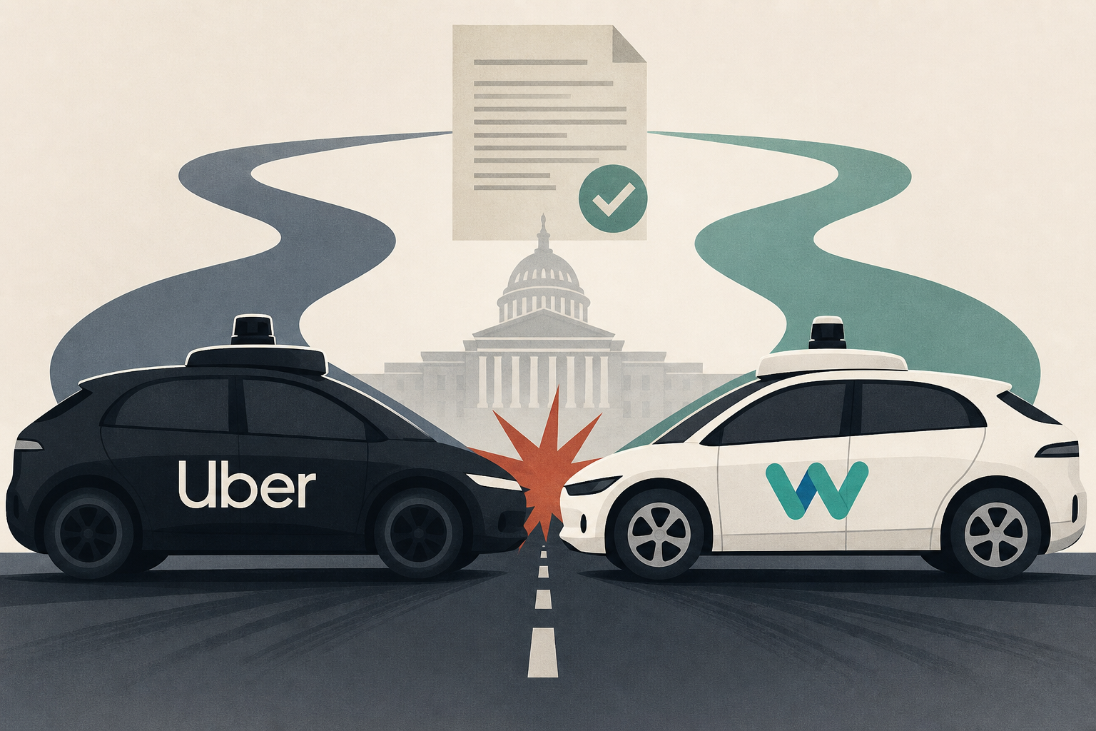 Uber’s robotaxi lobbying effort puts it on a collision course with Waymo