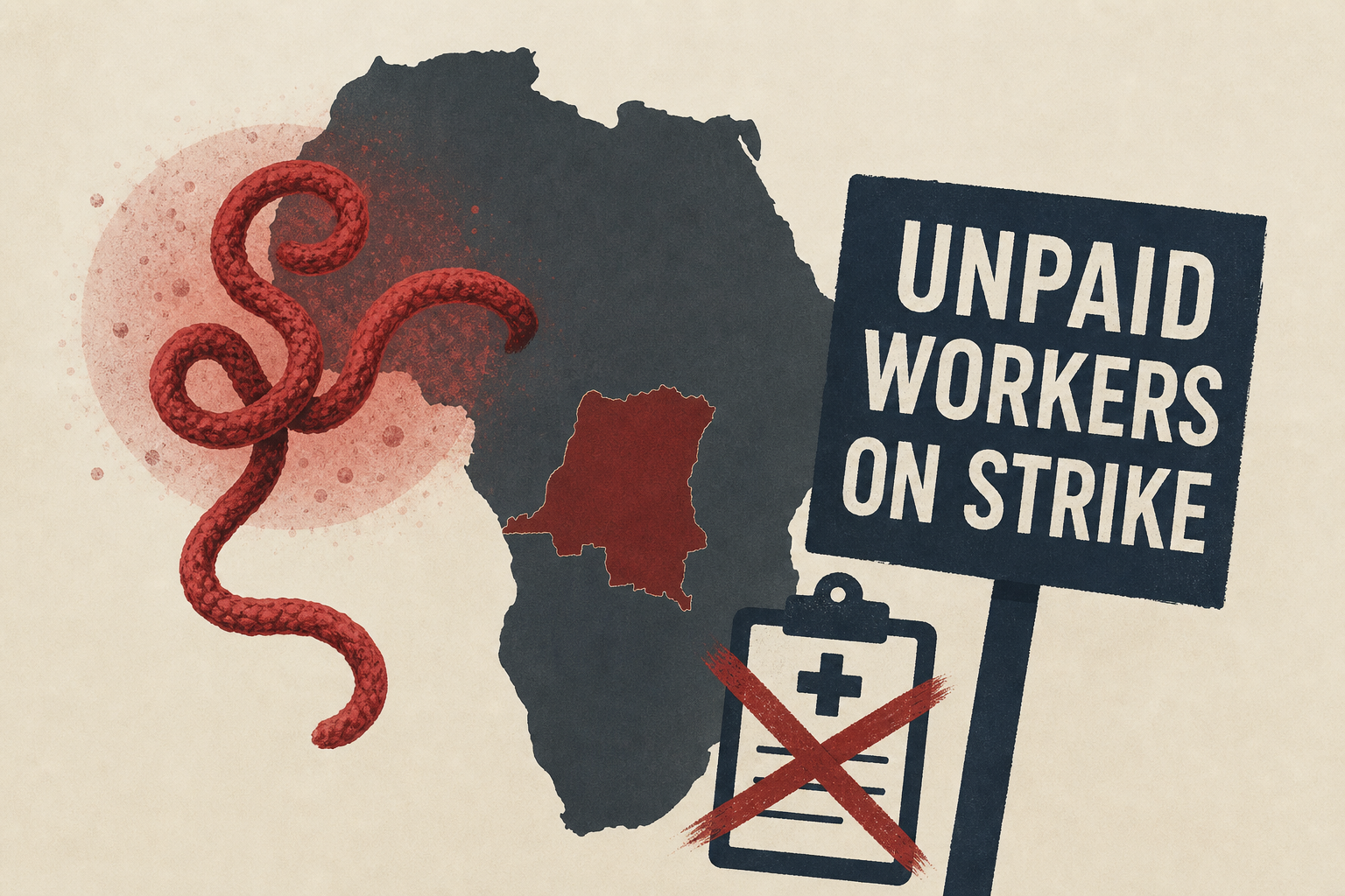 Congo's Ebola crisis deepens with unpaid workers on strike