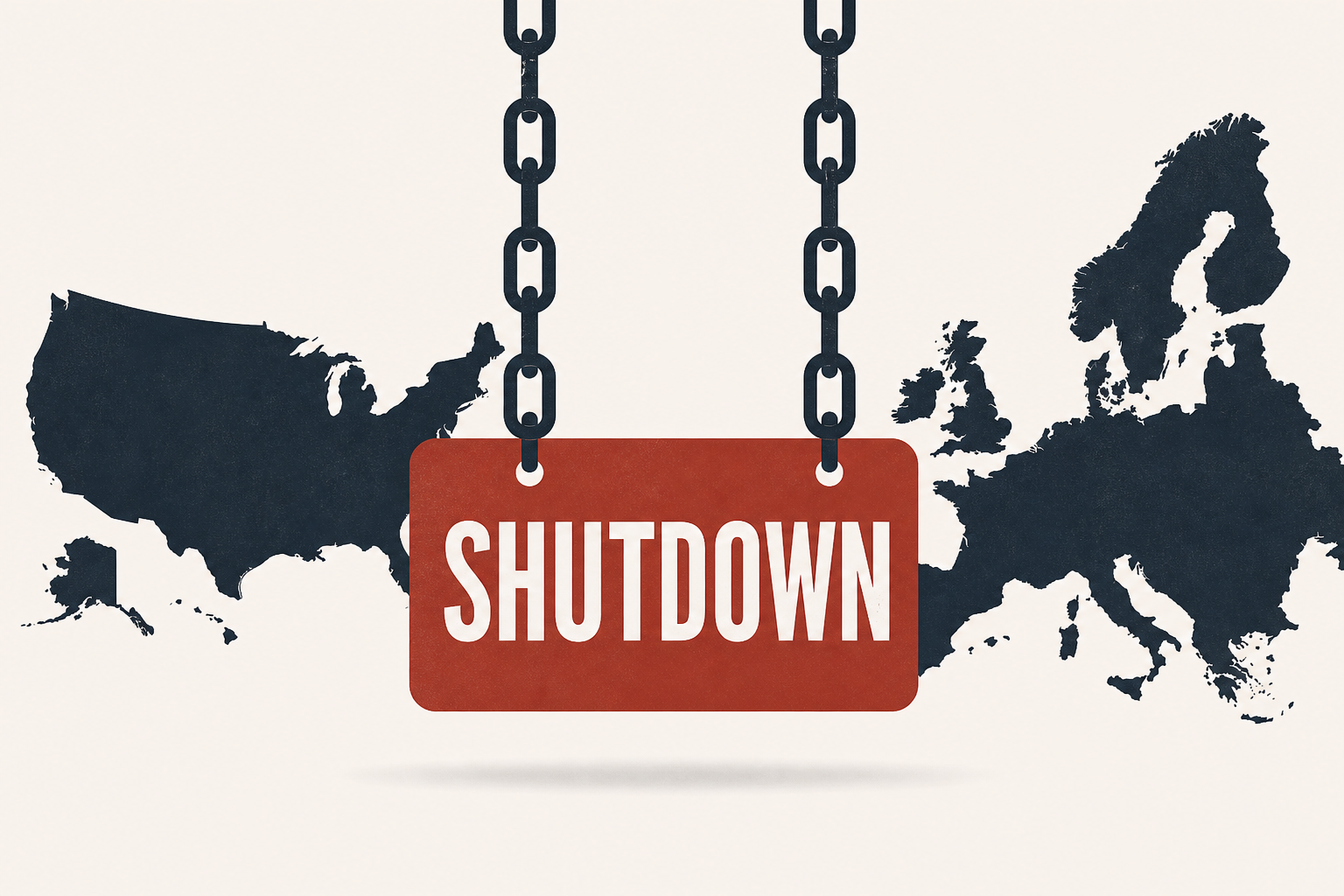 Official US, Europe shutdown coming this week