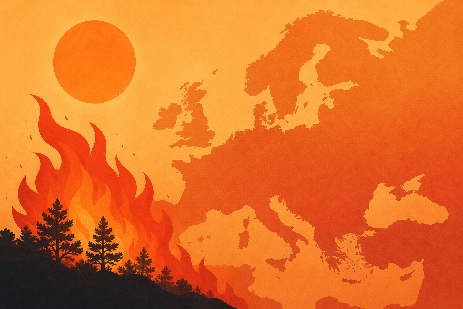 Wildfire rages near Paris as heatwave scorches Europe