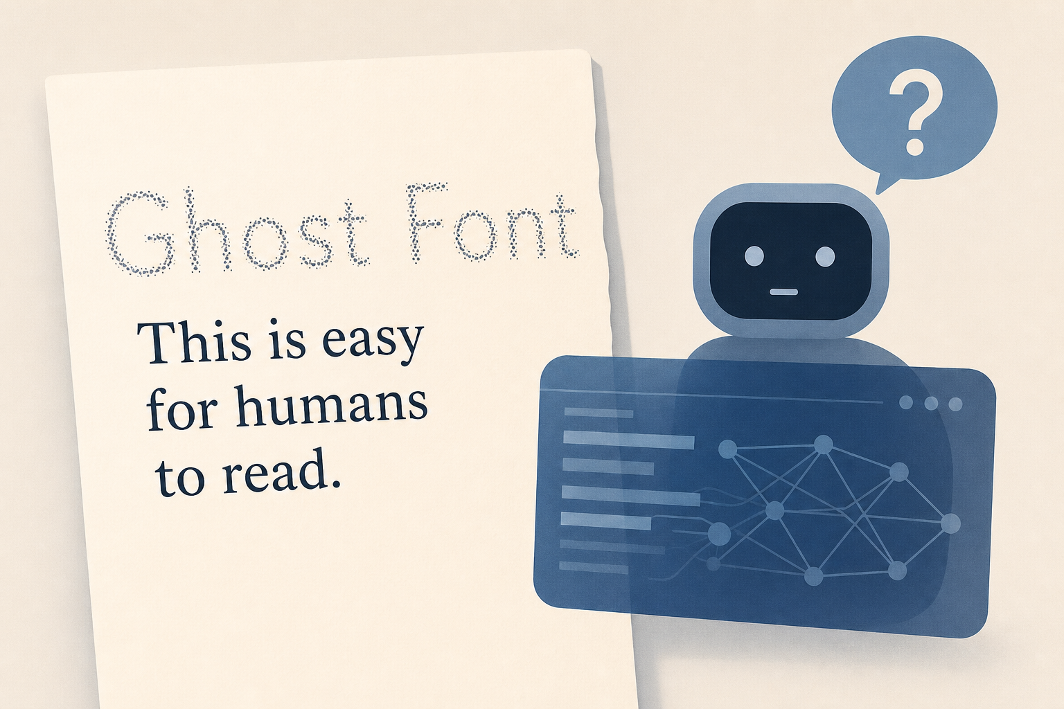 Someone created a 'Ghost Font' that humans can read but AI can't - I had to try it for myself