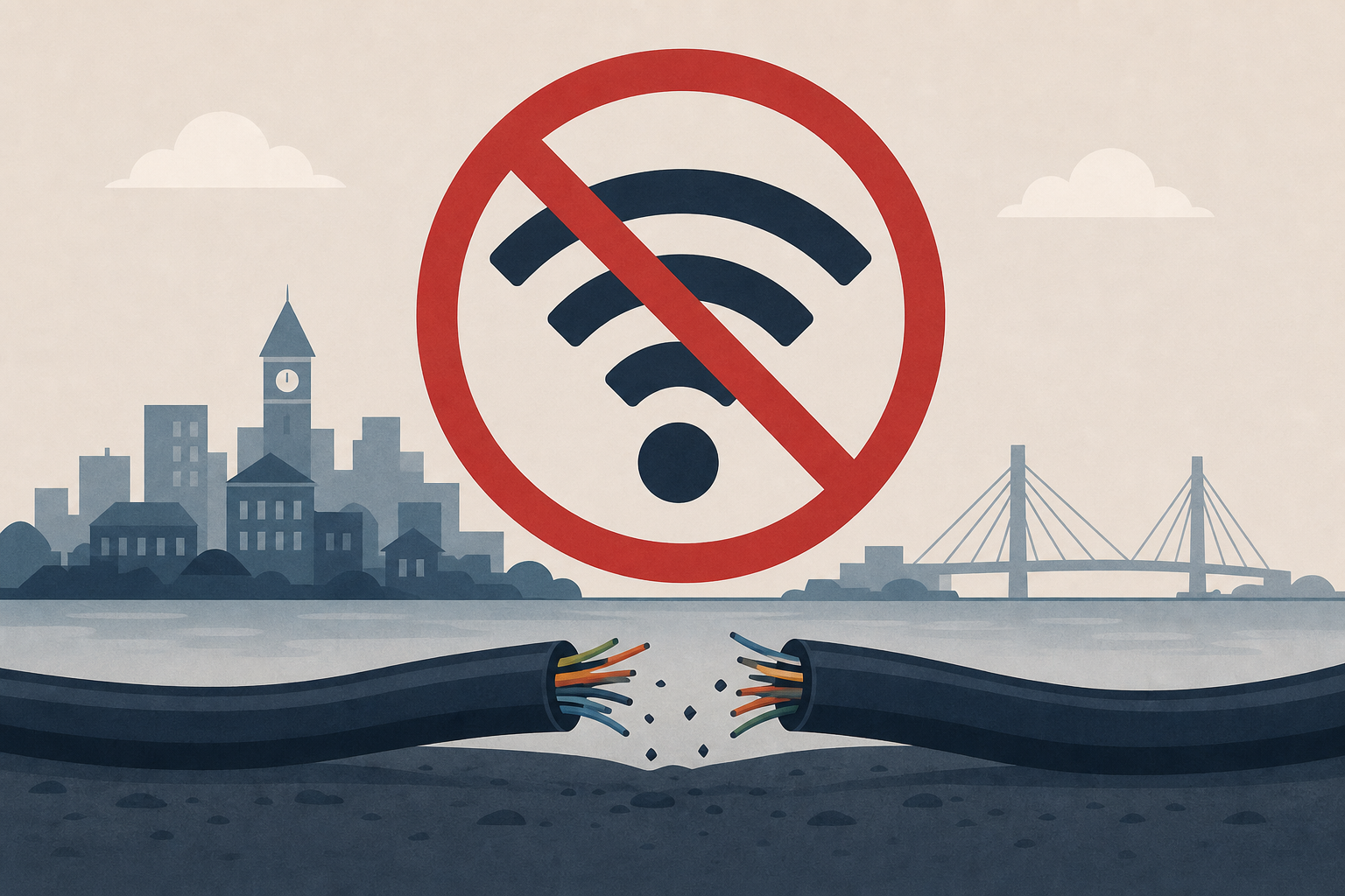 20,000 Georgetown residents without internet after cables were "targeted by criminals"