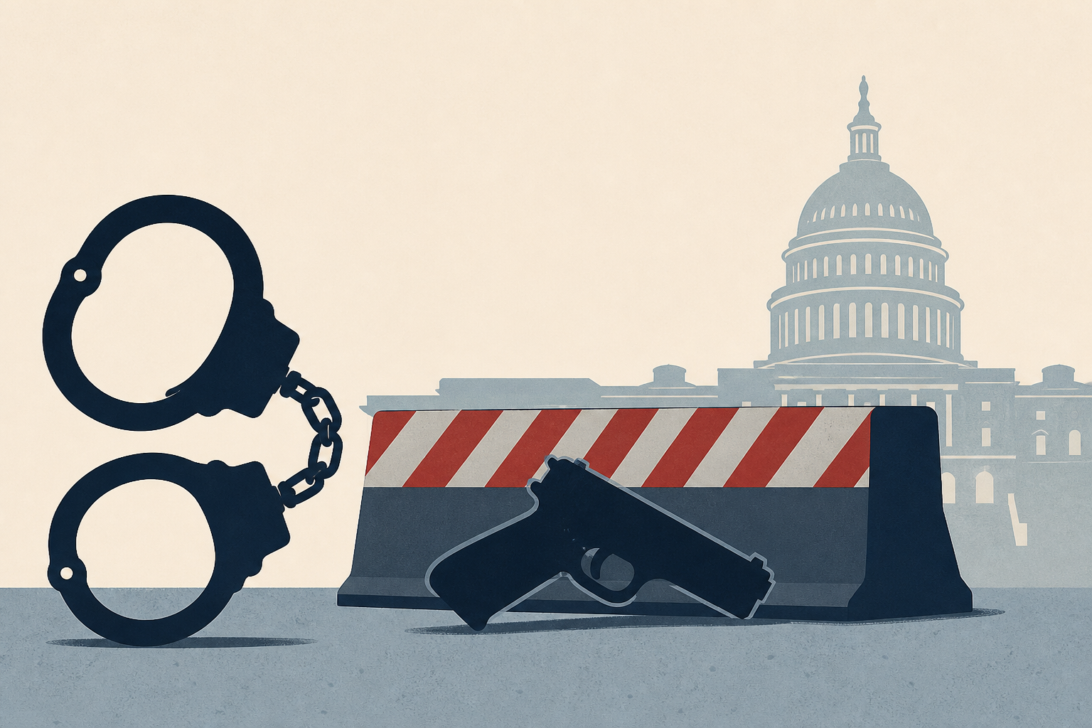 Armed man arrested at U.S. Capitol security barricade with firearm