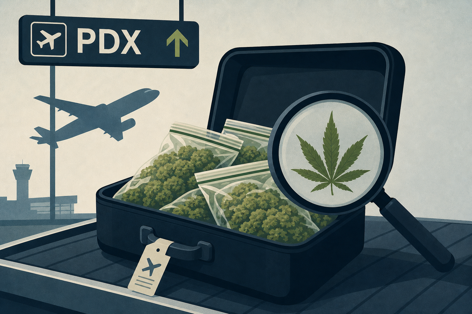Pot at PDX: Another high flier busted after police find over 30 pounds of marijuana