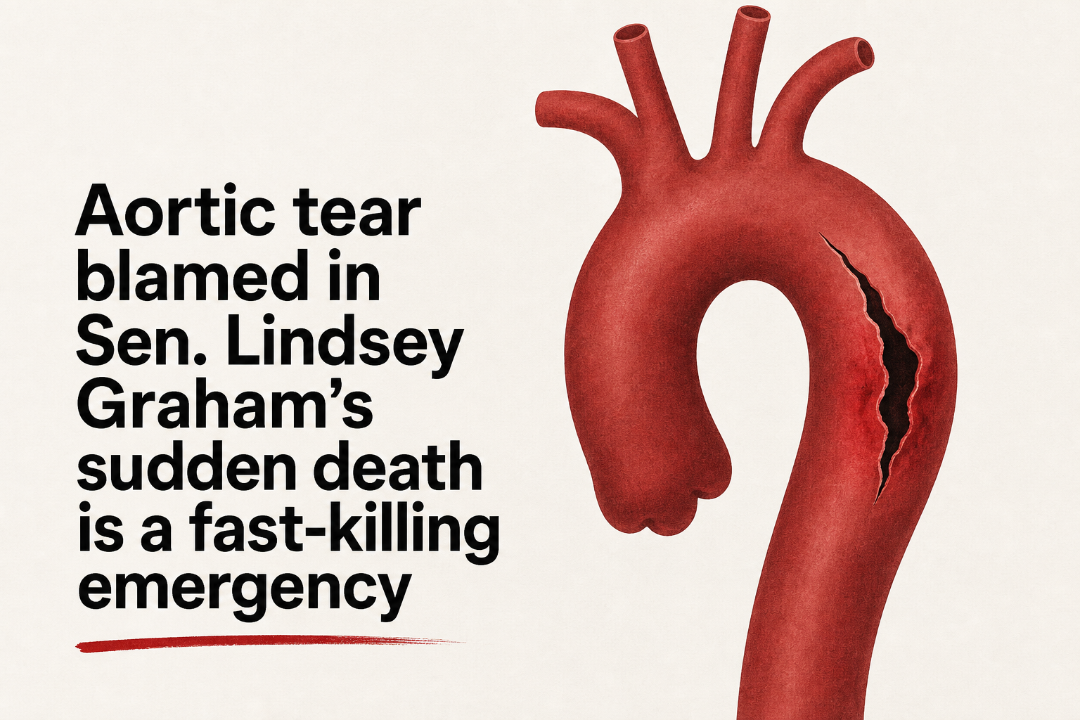 Aortic tear blamed in Sen. Lindsey Graham’s sudden death is a fast-killing emergency