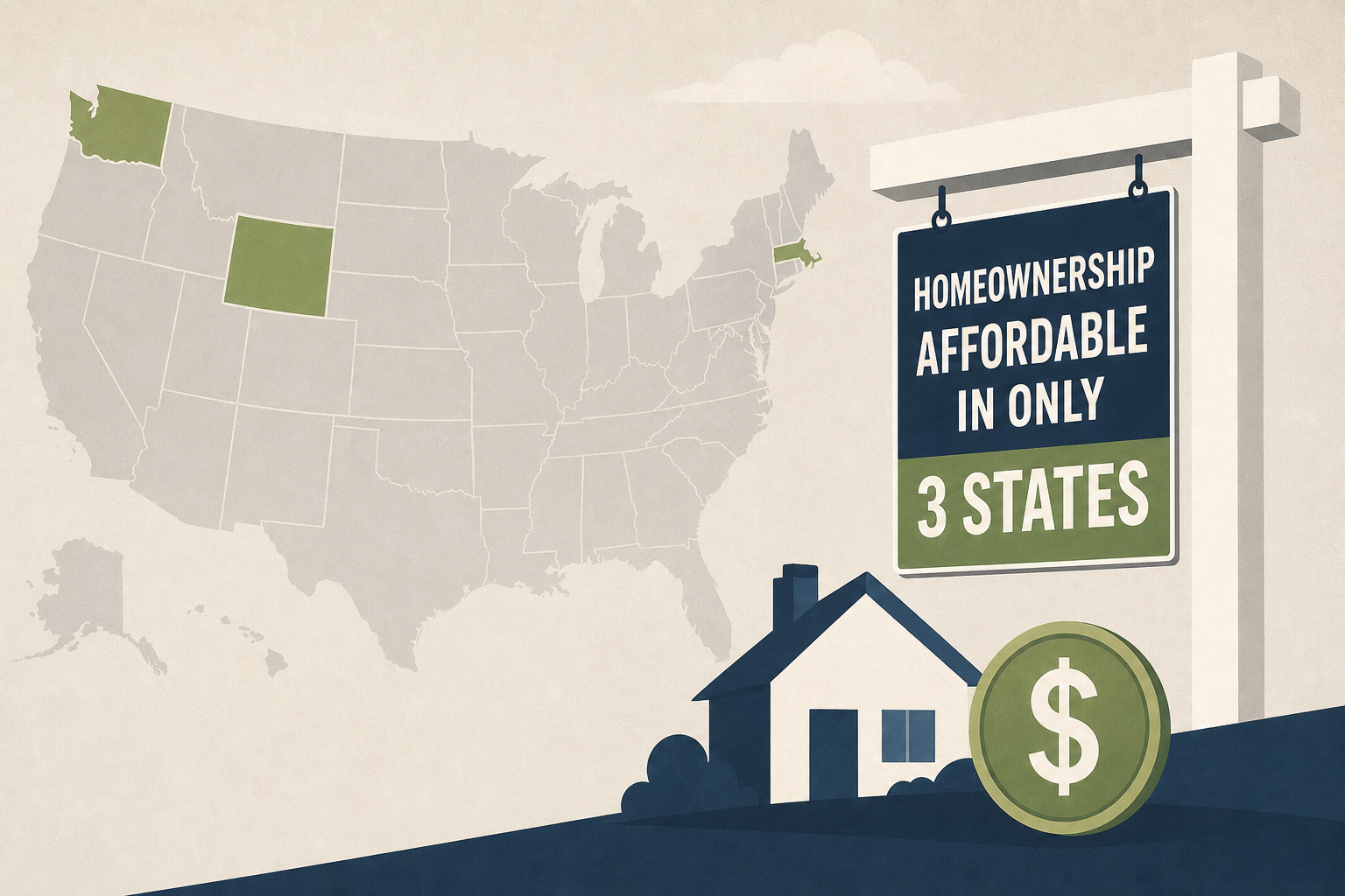 Study finds homeownership is only affordable in three U.S. states
