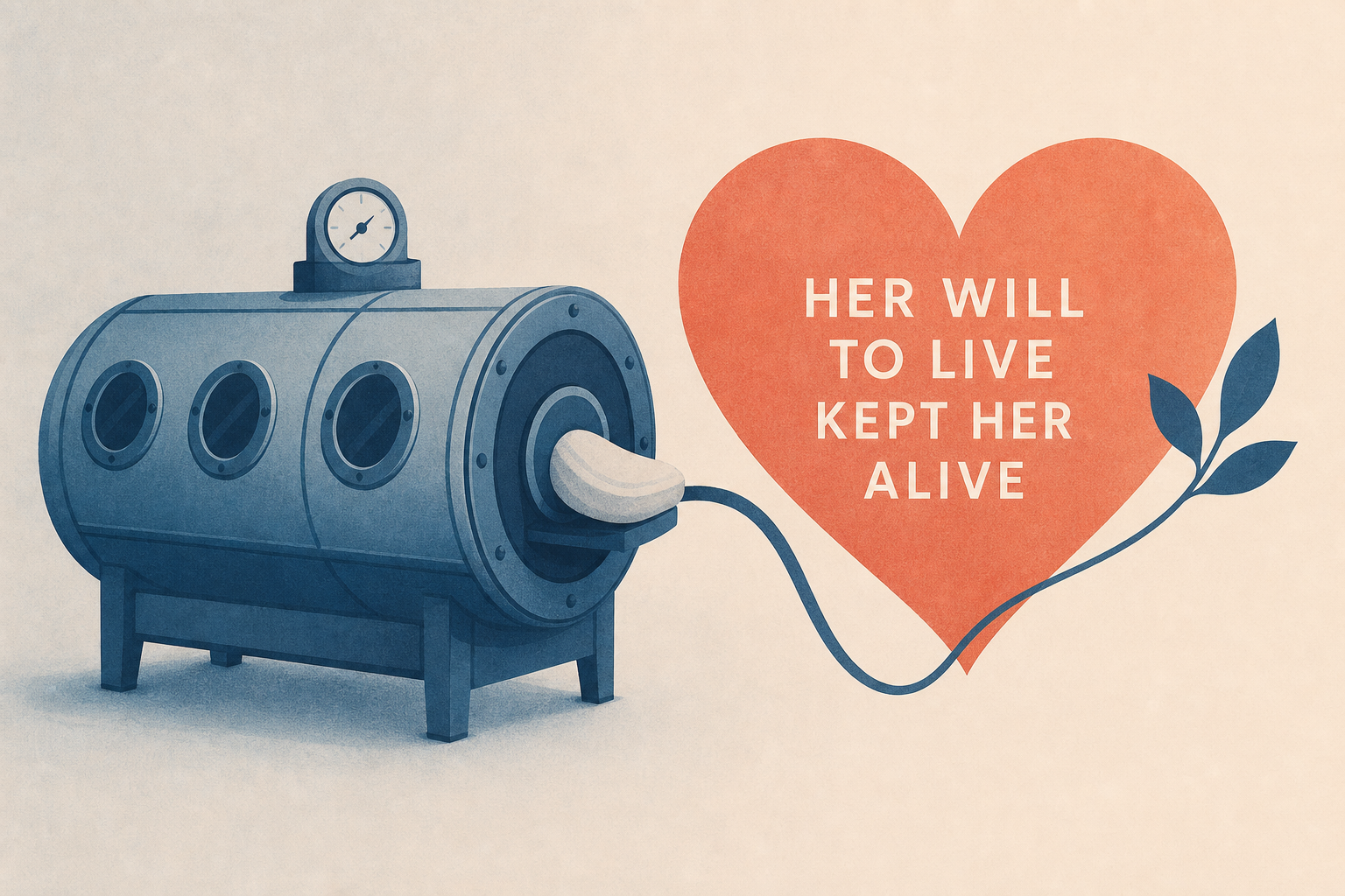 Hours each day in an iron lung kept her breathing, her will to live kept her alive