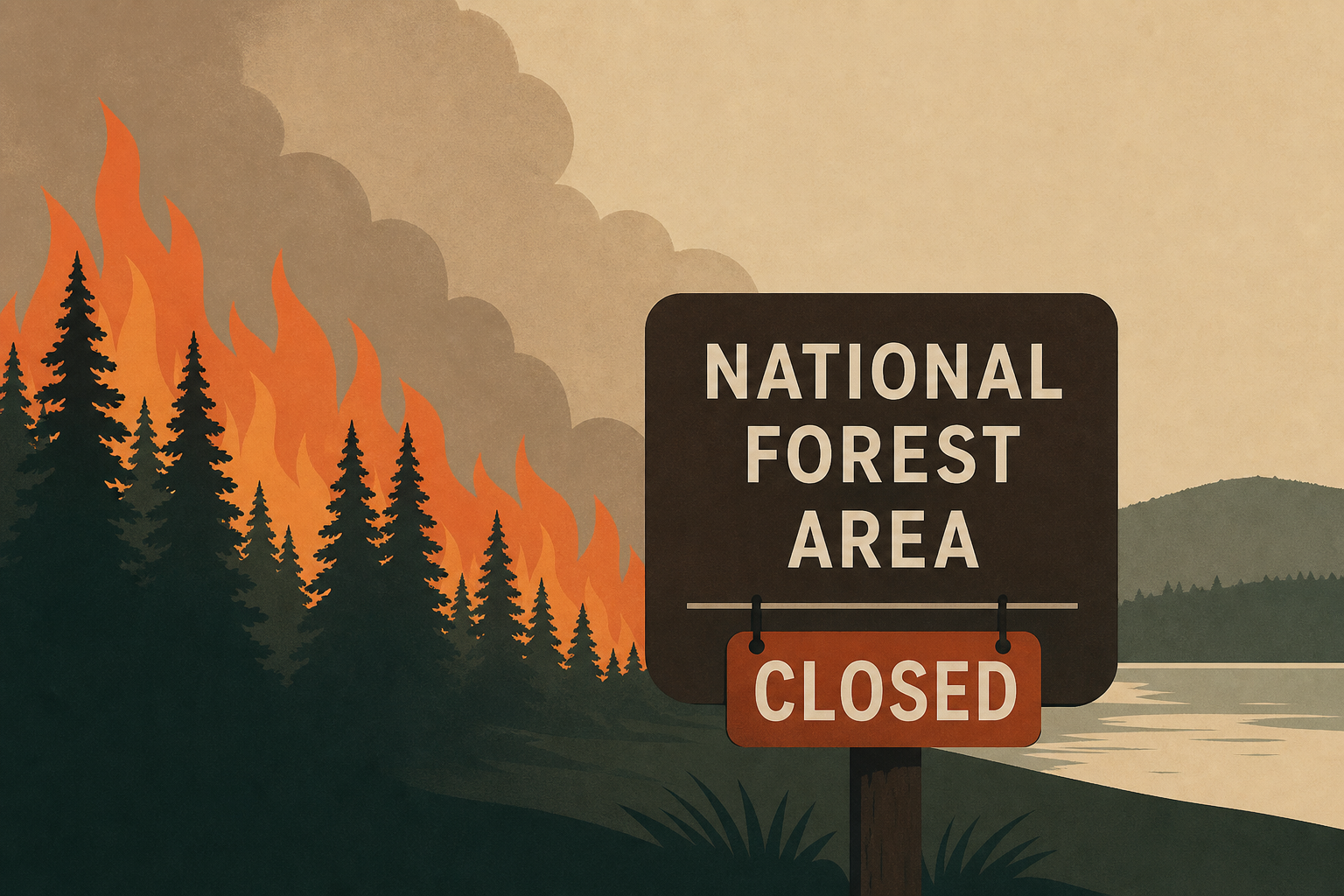Wildfires Close Popular National Forest Area in Minnesota
