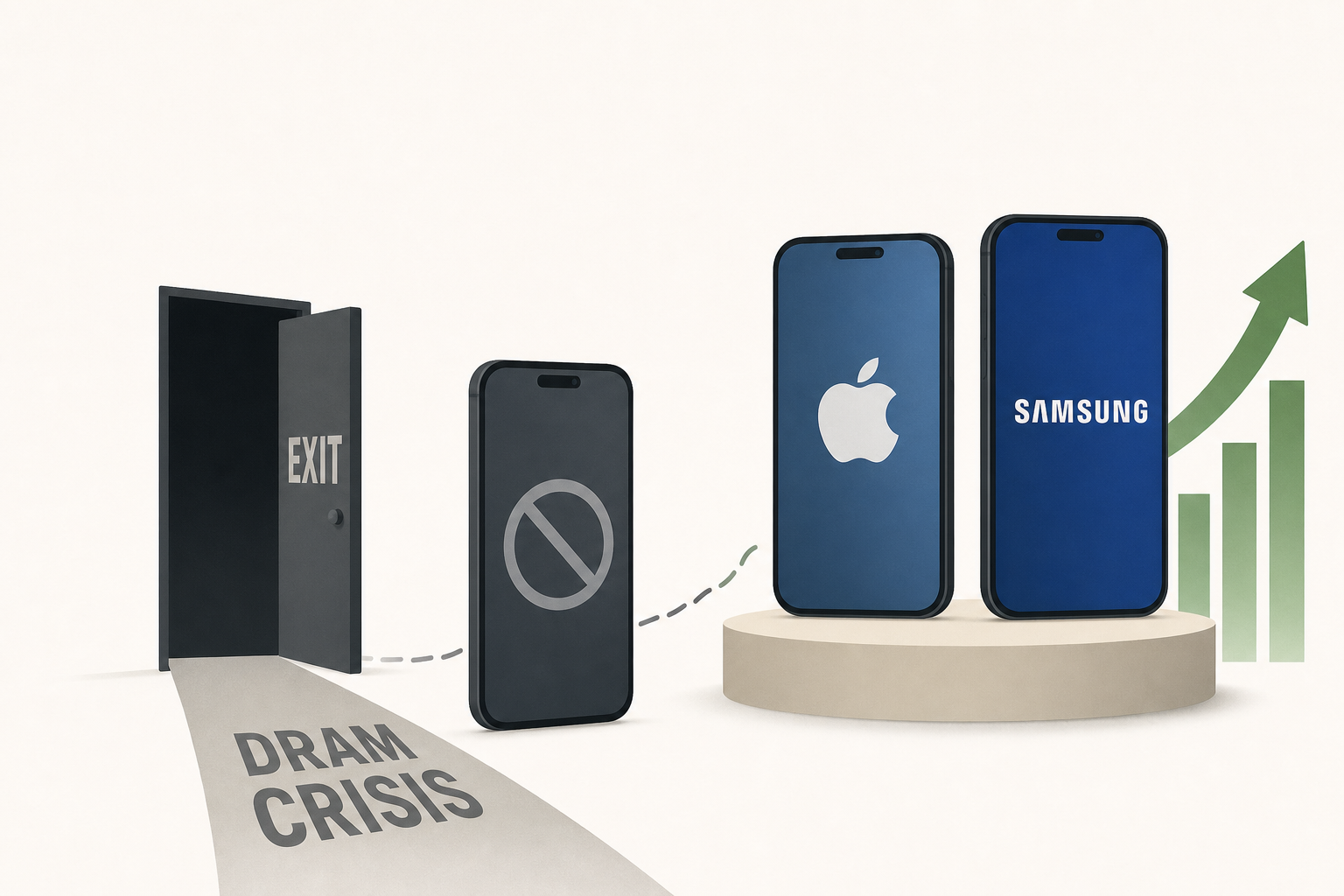 The Cutthroat Smartphone Industry And DRAM Crisis Force A Player Out Of The U.S. Market, Giving Apple & Samsung Additional Room To Reap Profits