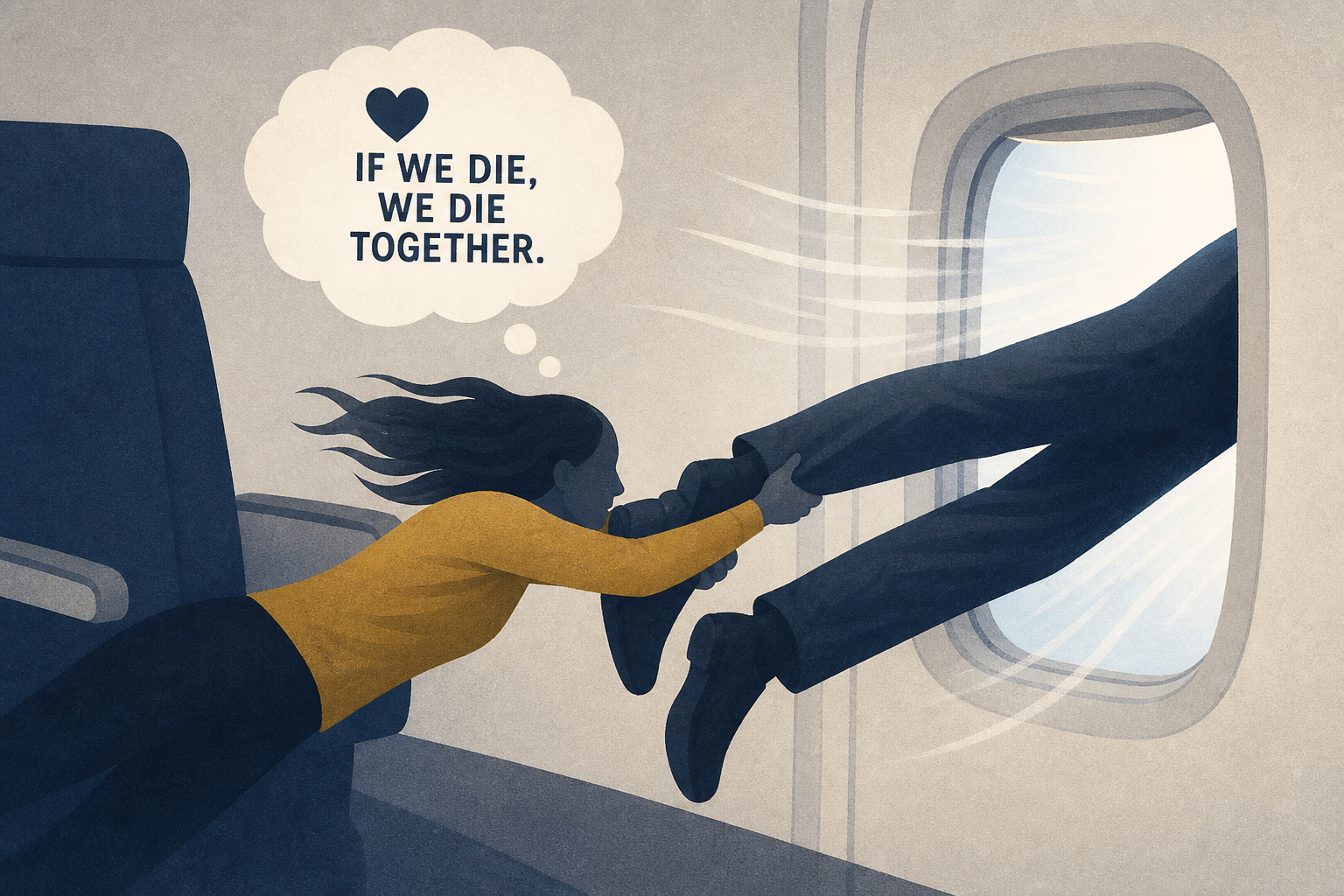 Wife who held onto husband’s legs to stop him being sucked out of plane window thought ‘If we die, we die together’