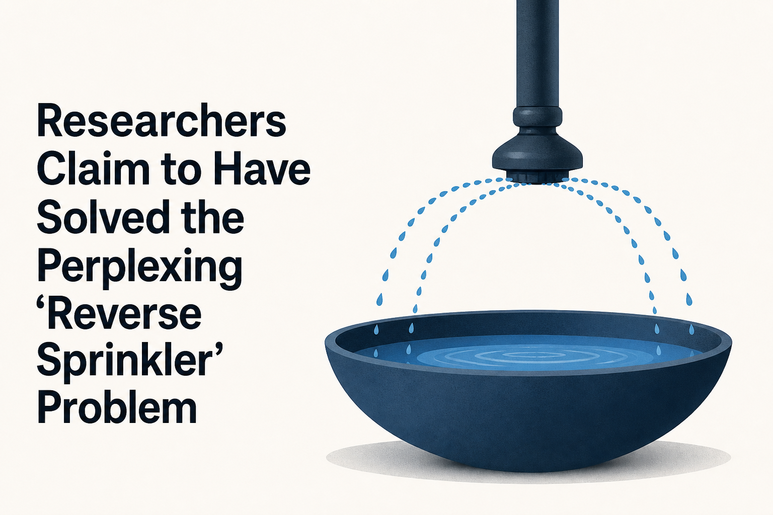 Researchers Claim to Have Solved the Perplexing ‘Reverse Sprinkler’ Problem