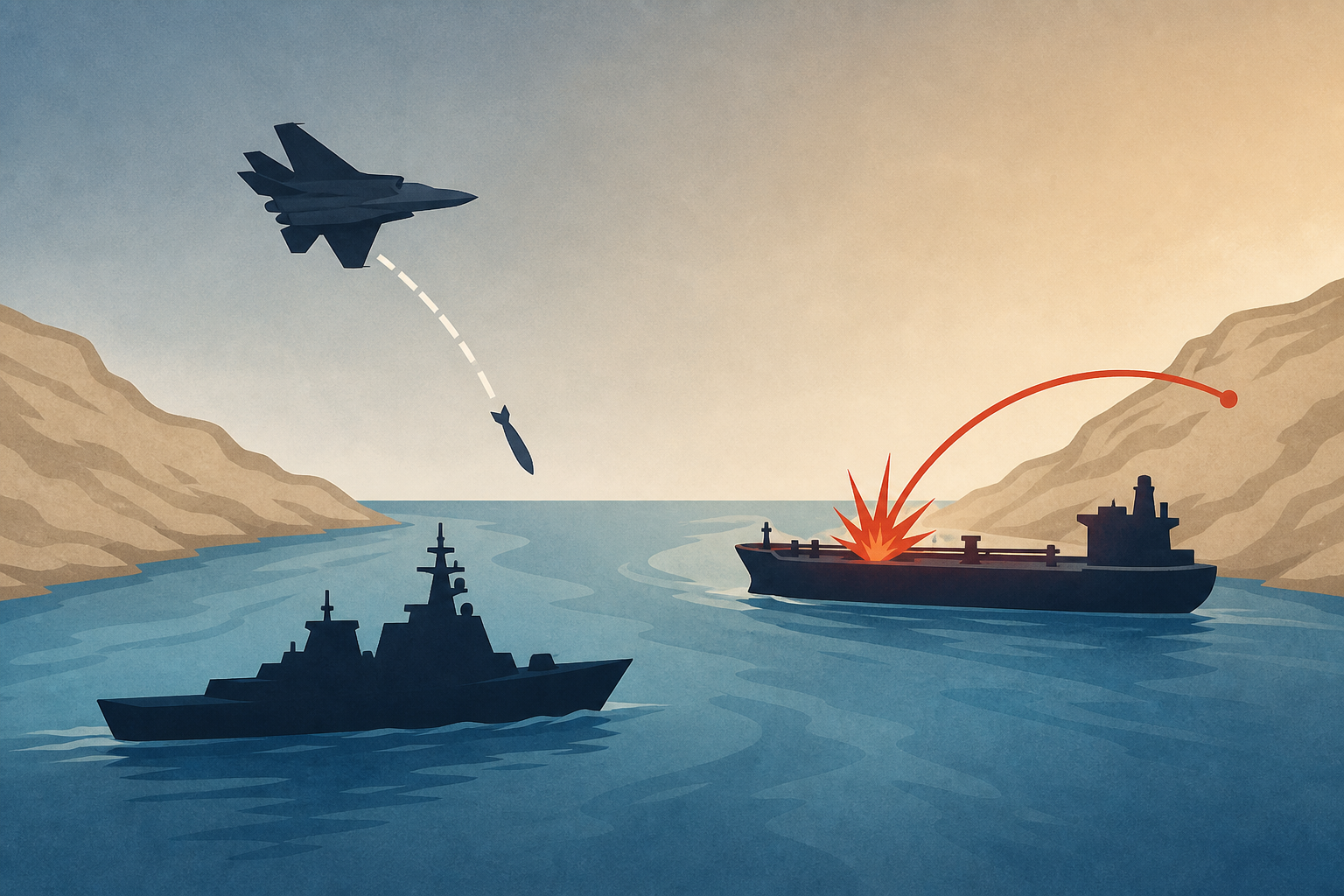 US attacks Iran as Tehran fires at tankers in strait