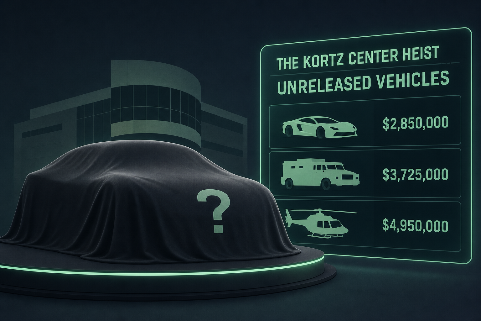 All Unreleased GTA Online The Kortz Center Heist Vehicles And Prices